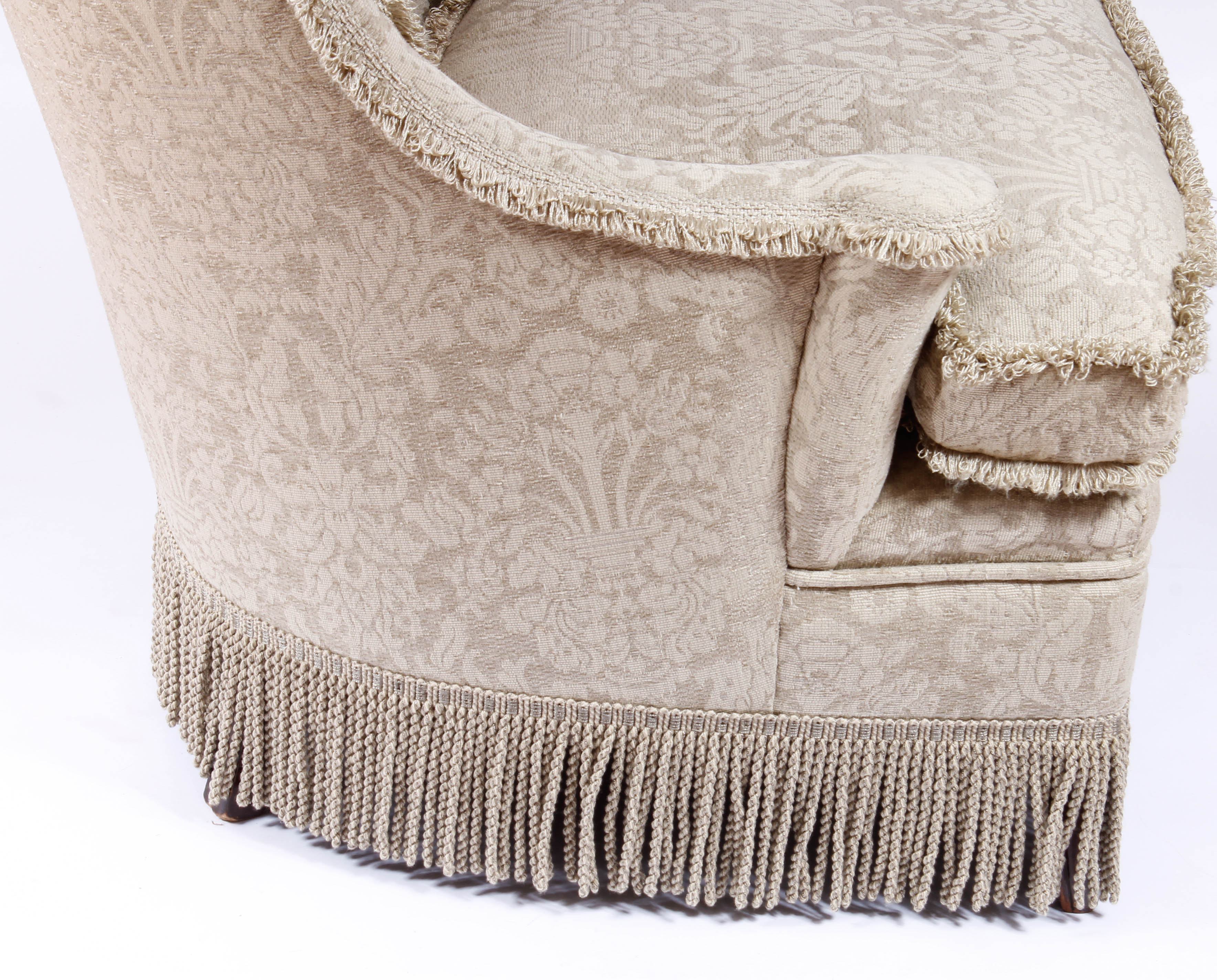 Matching Pair of Upholstered Armchairs