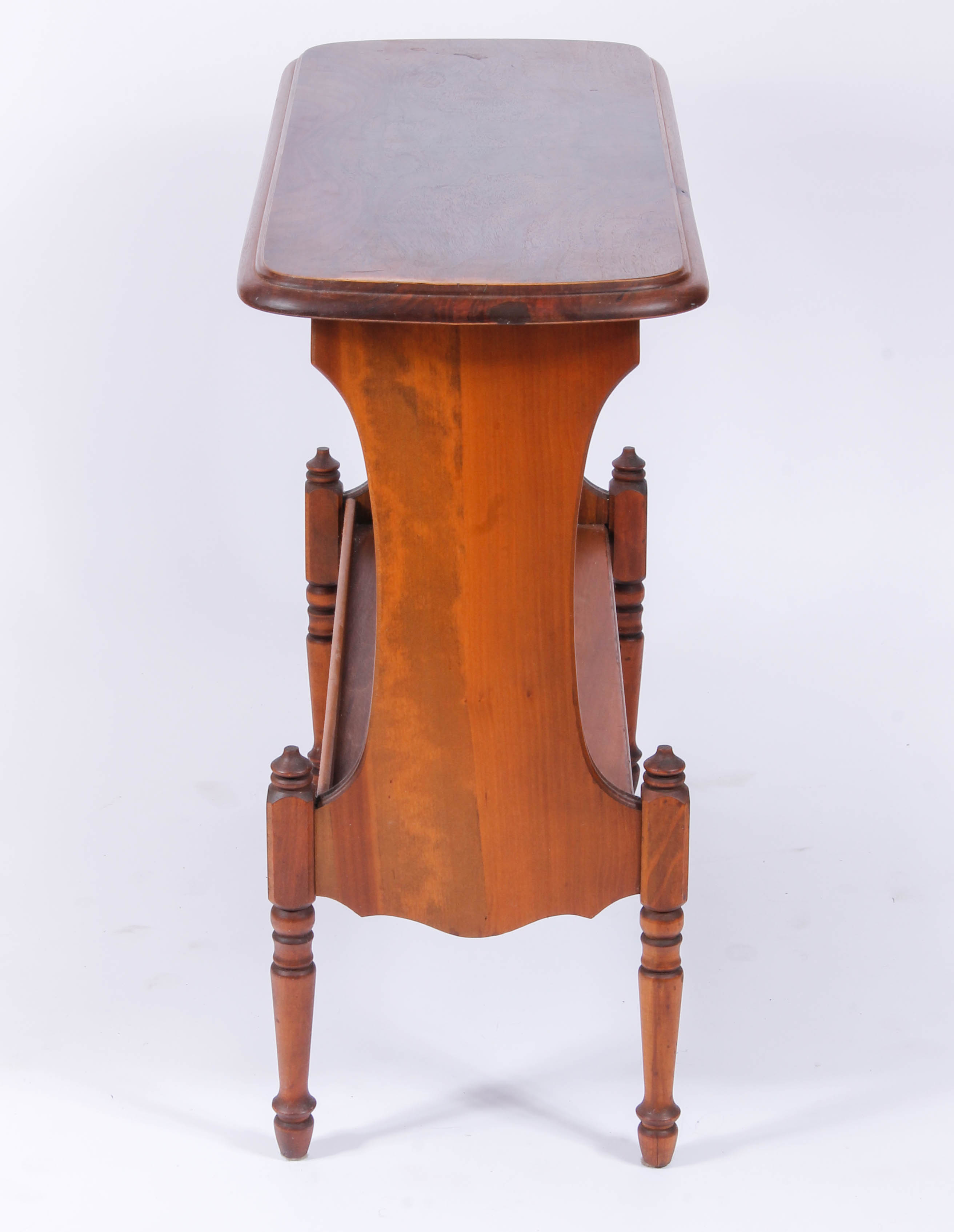 Vintage Wooden Side Table with Shelf