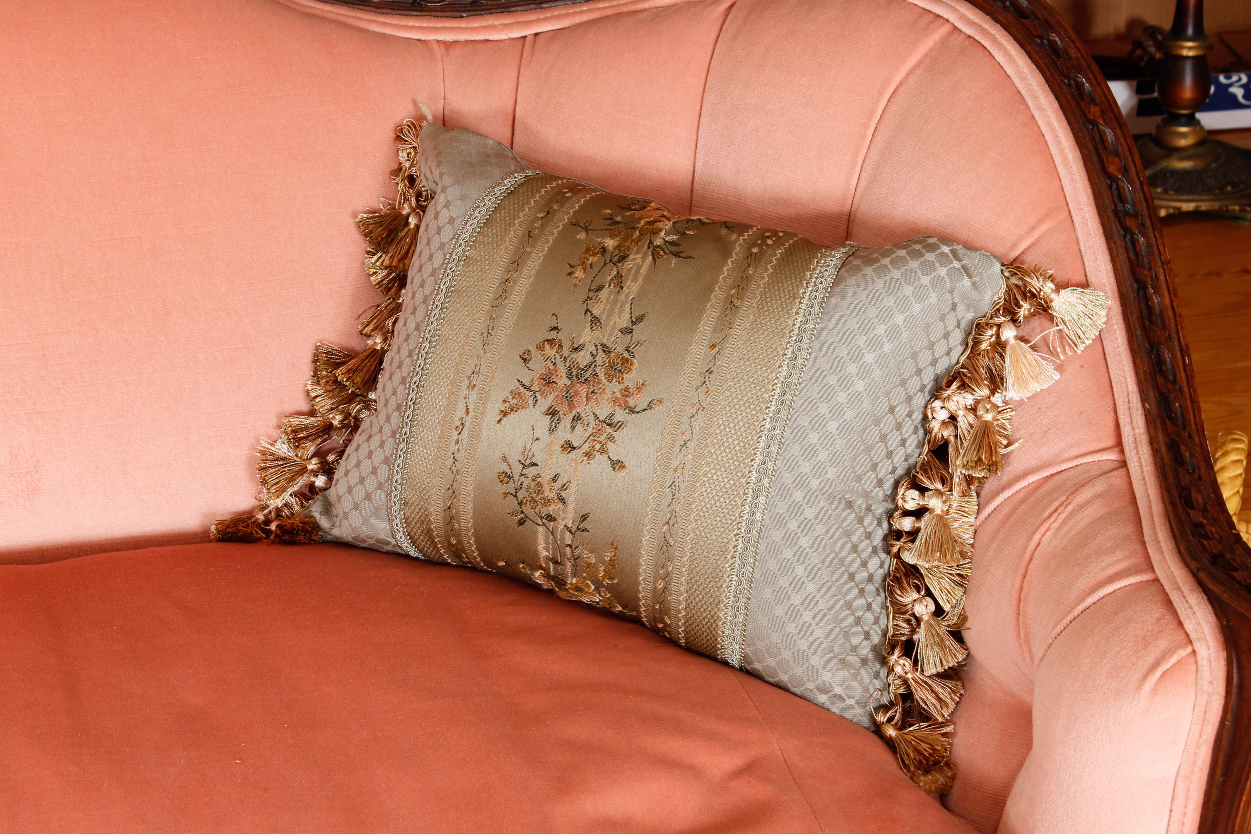 Vintage Louis XV Style Upholstered Sofa or Canapé