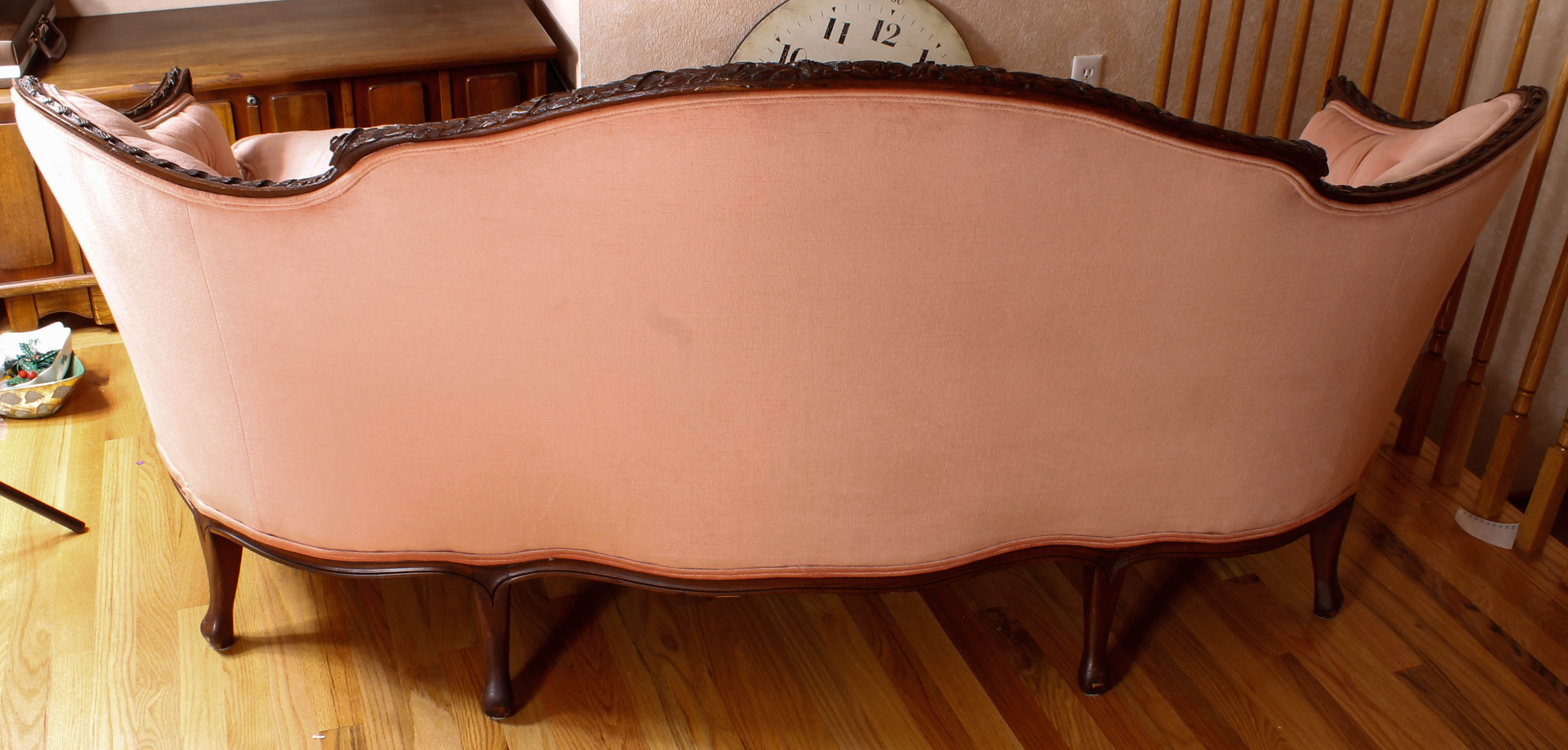 Vintage Louis XV Style Upholstered Sofa or Canapé