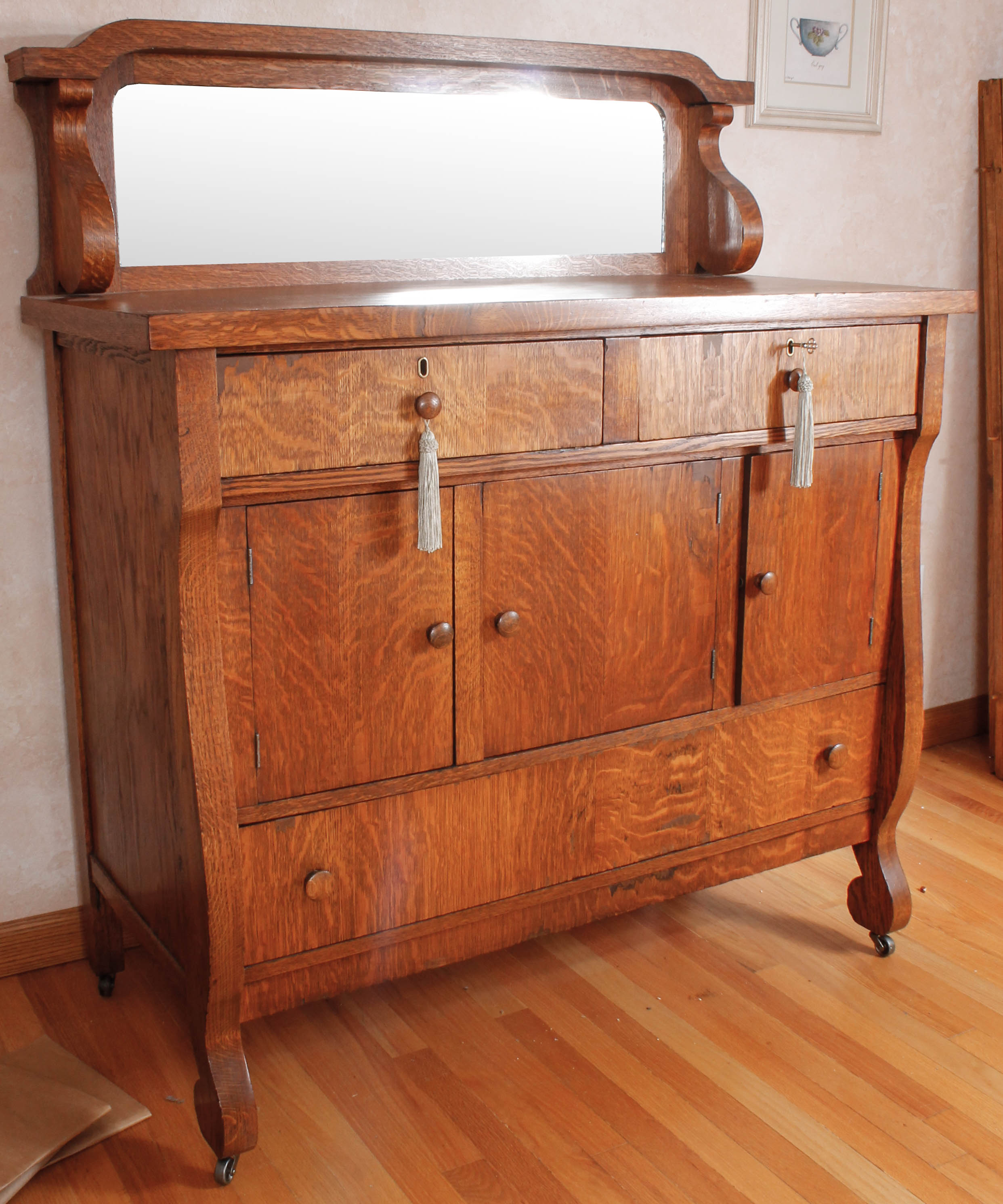 Vintage Oak Sideboard
