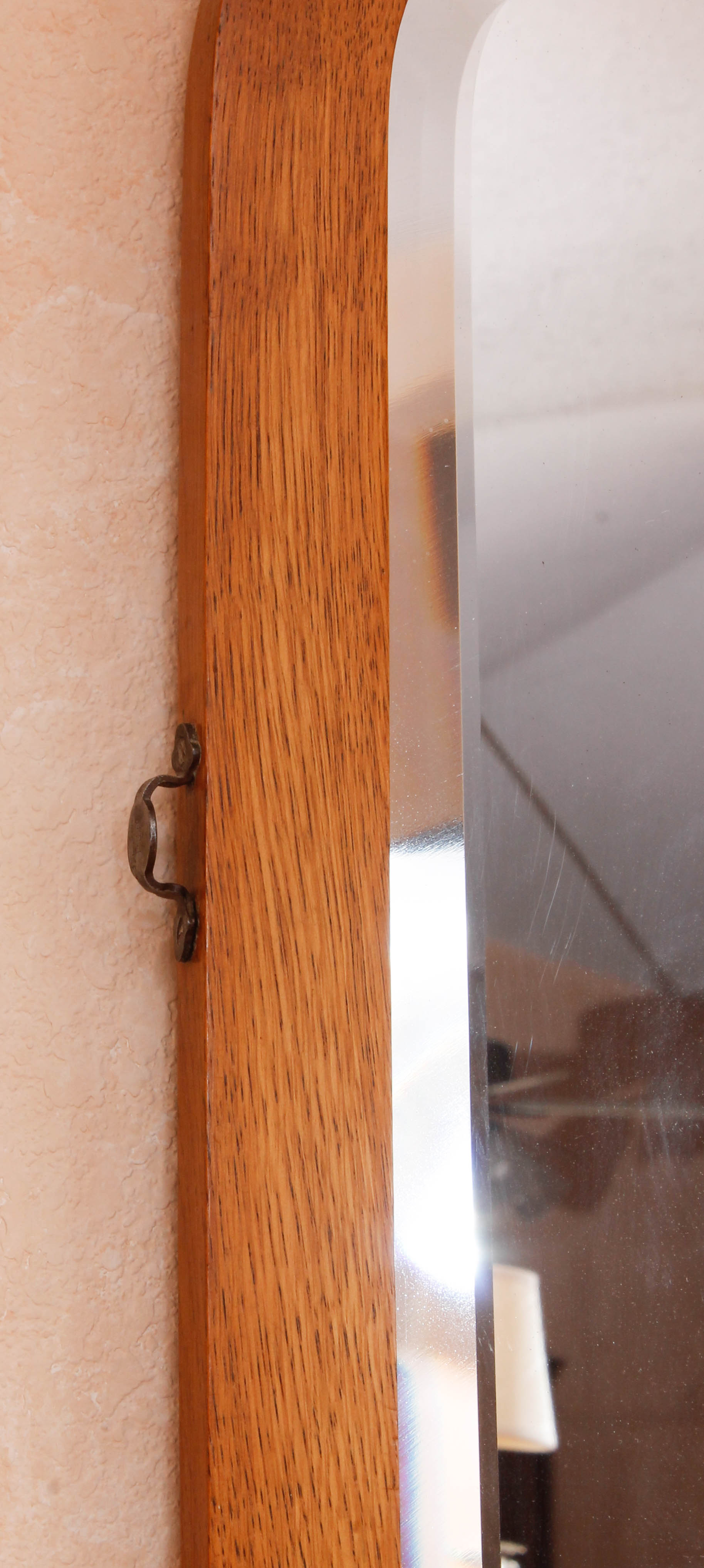 Hanging Wall Mirror with Wooden Frame