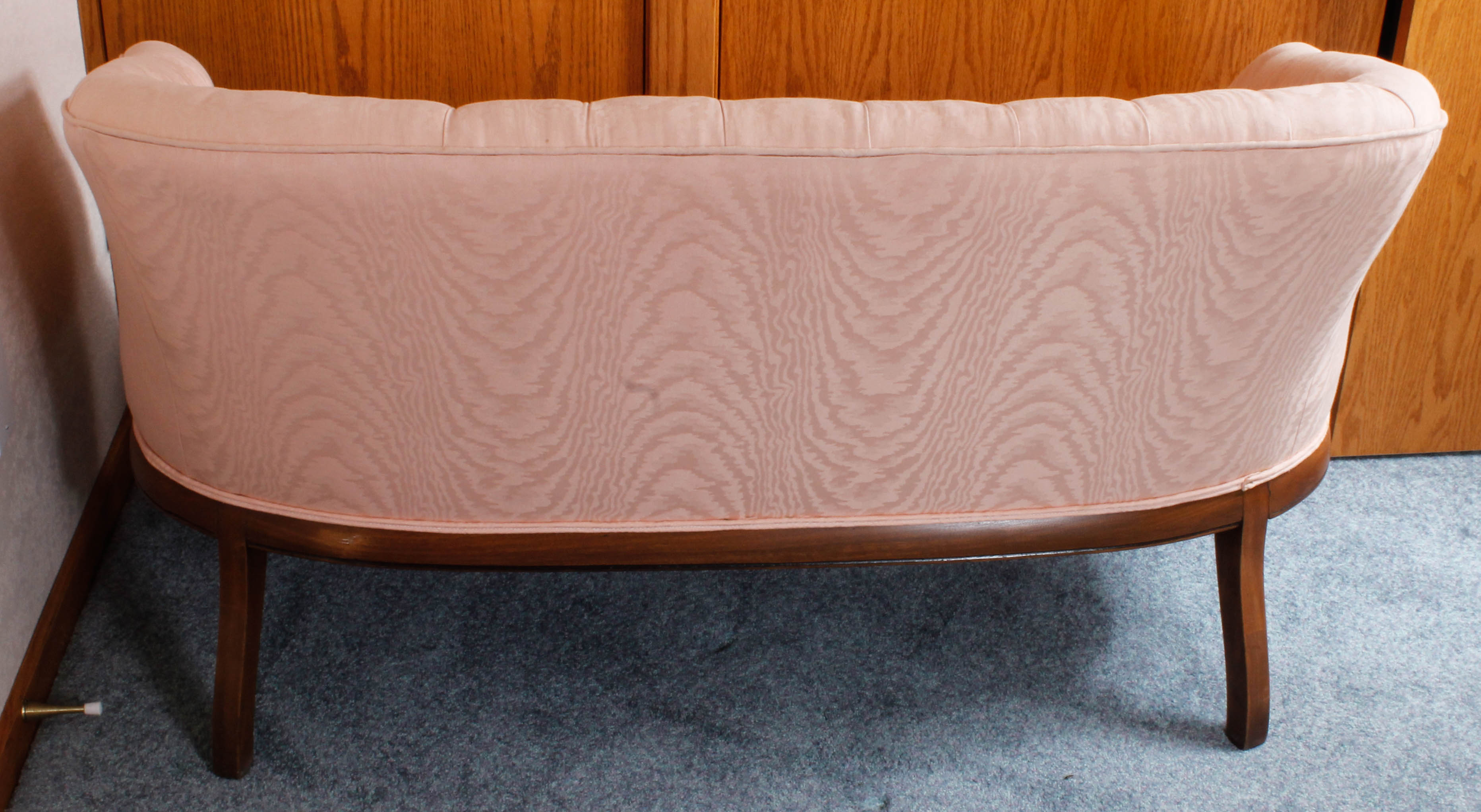 Vintage Pink Upholstered Settee