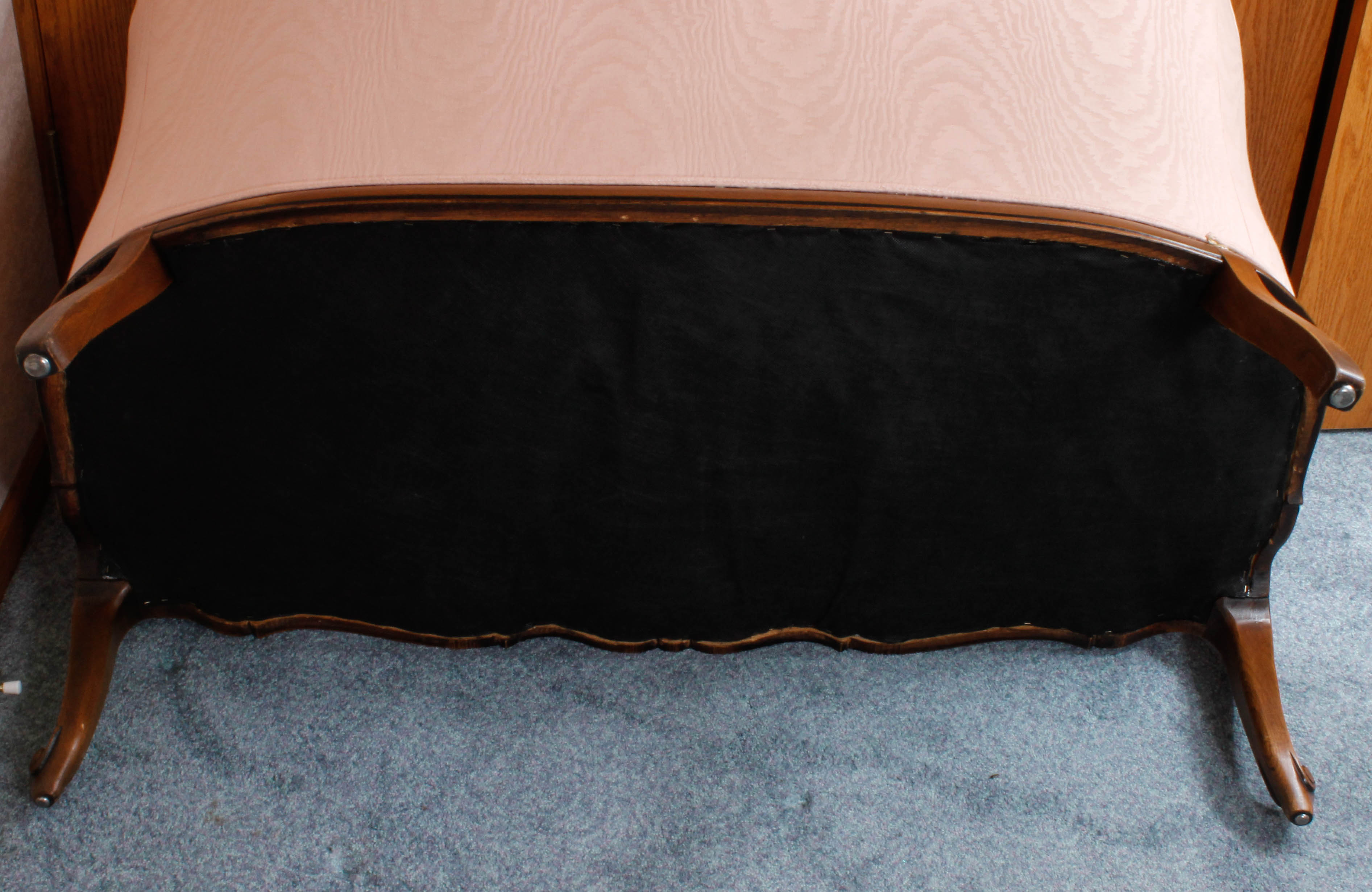 Vintage Pink Upholstered Settee