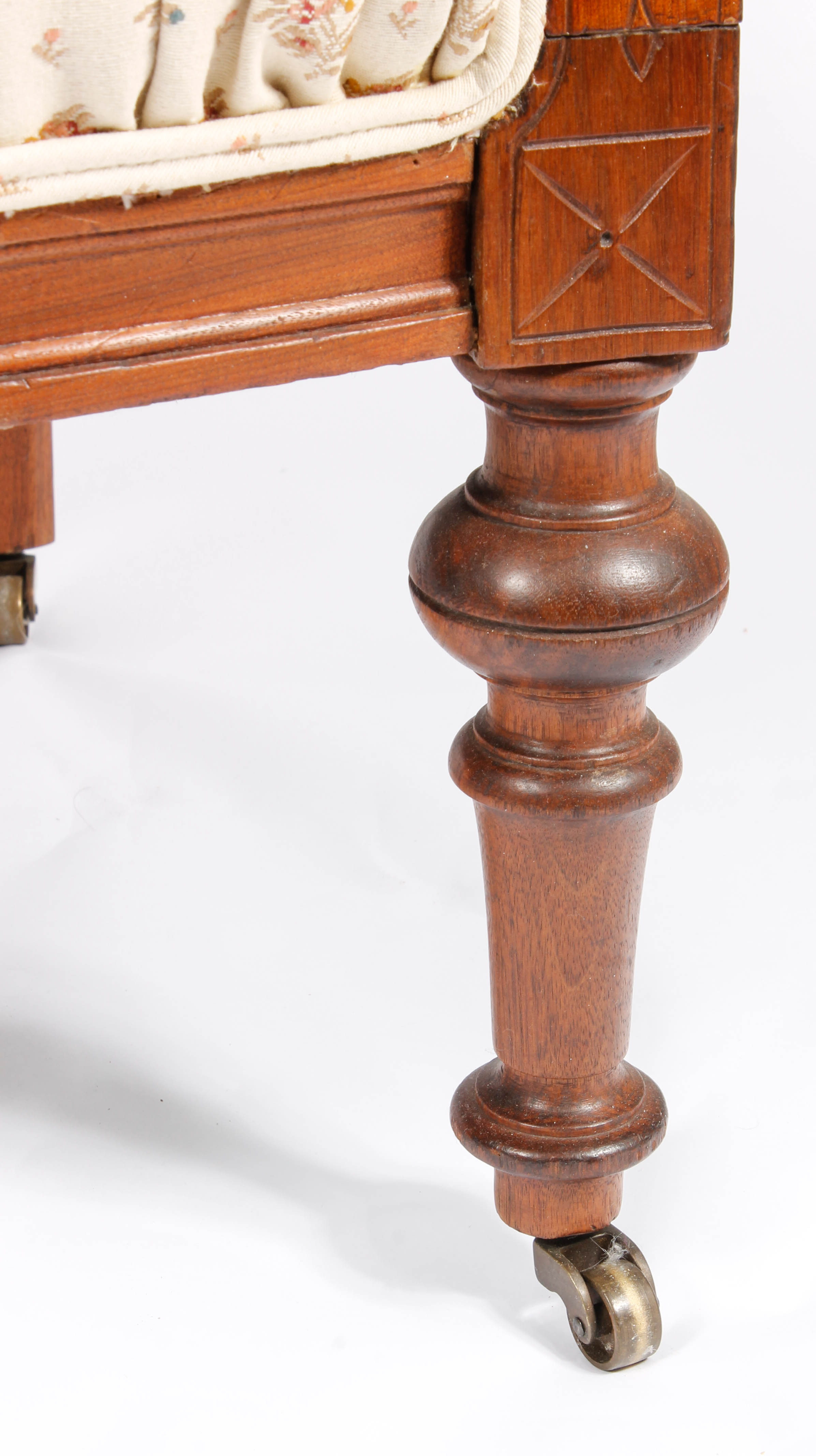 Antique Victorian Upholstered Walnut Chairs