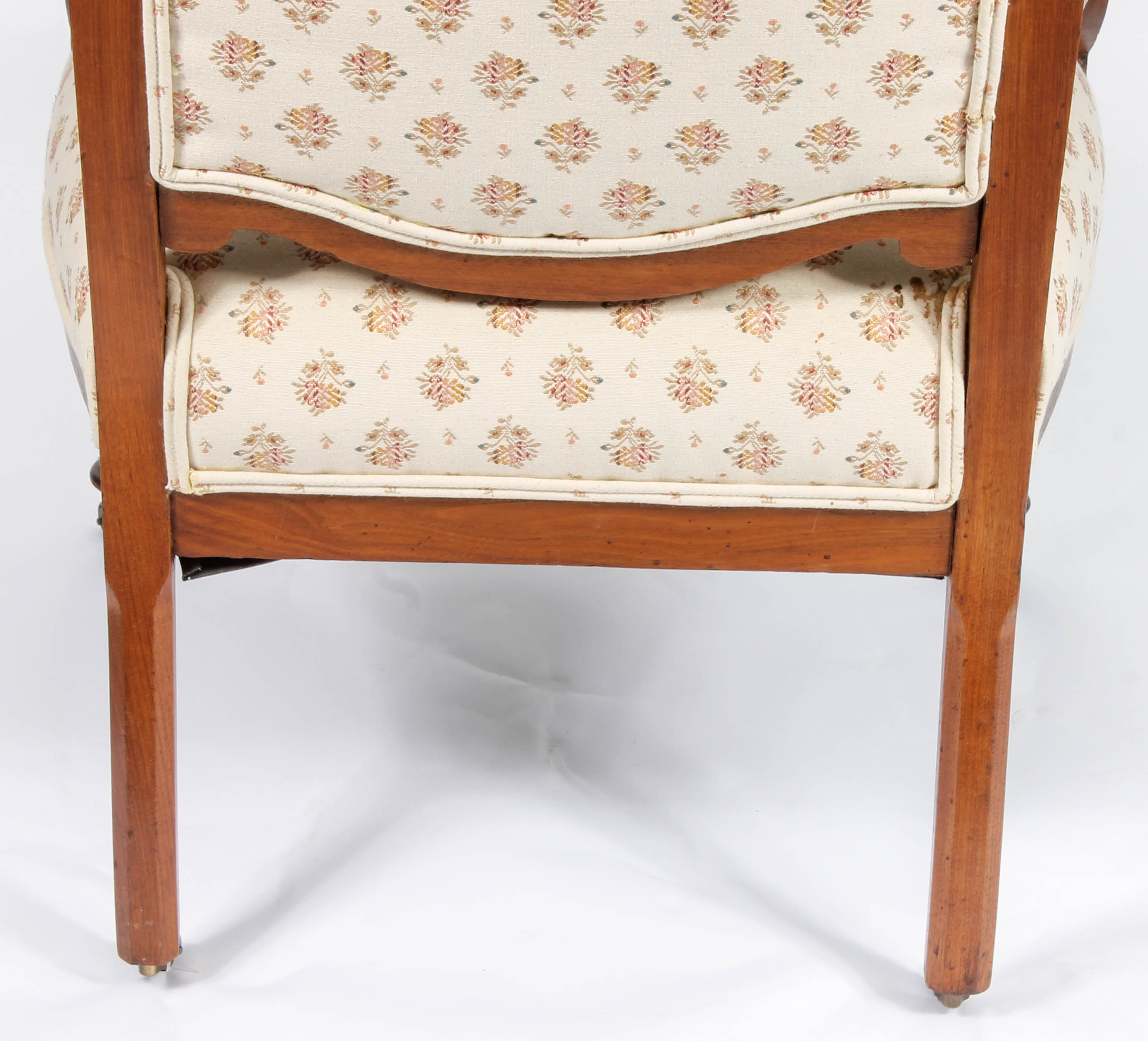 Antique Victorian Upholstered Walnut Chairs