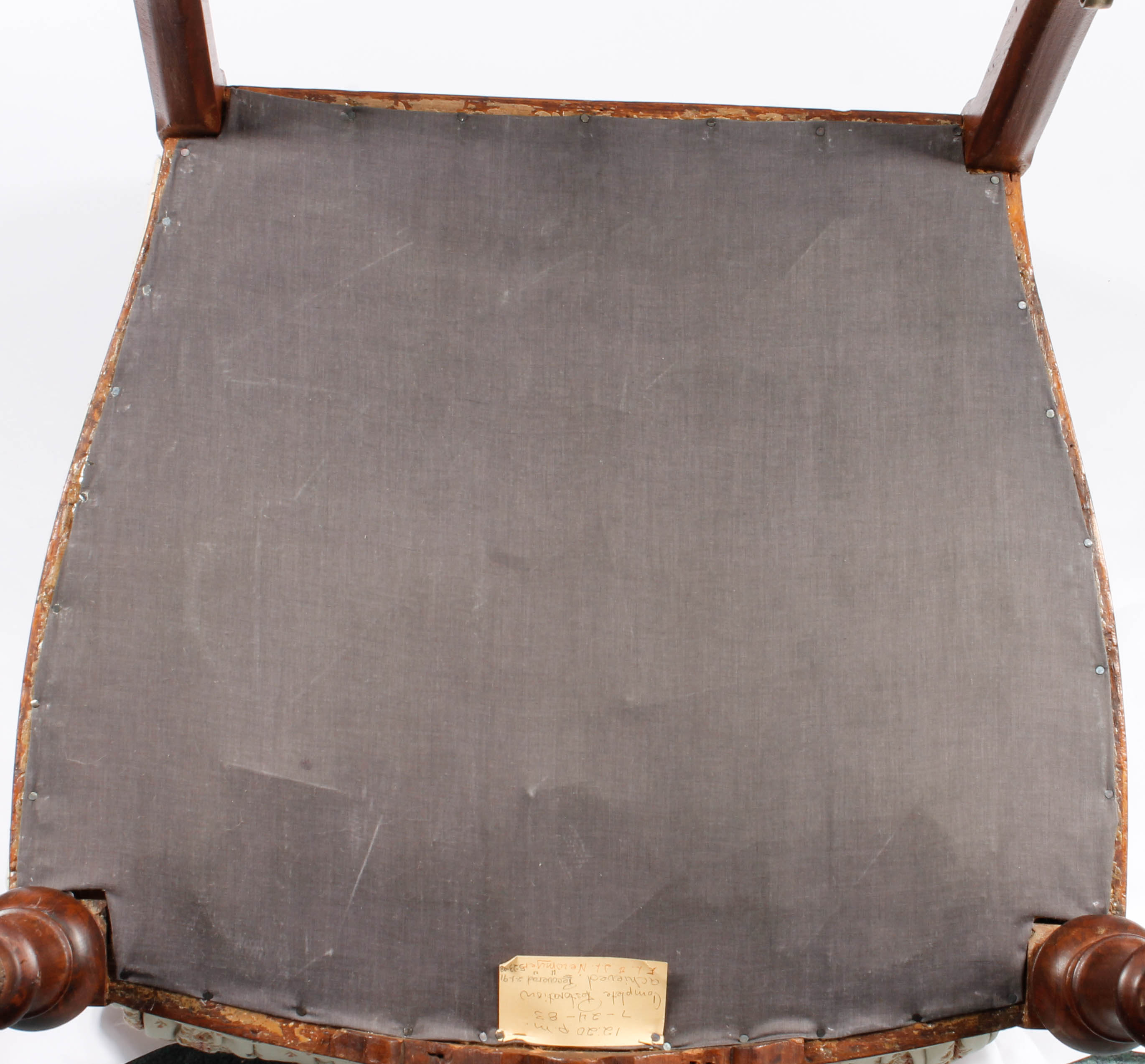 Antique Victorian Upholstered Walnut Chairs