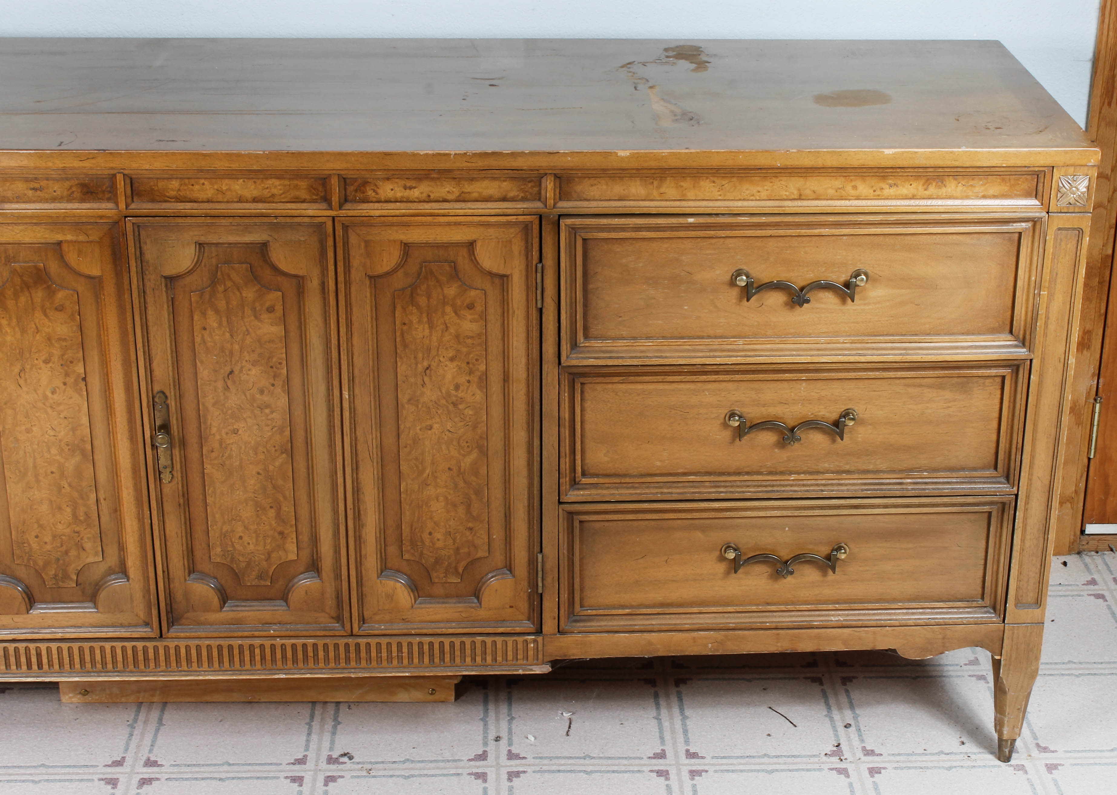 Vintage Wooden Credenza