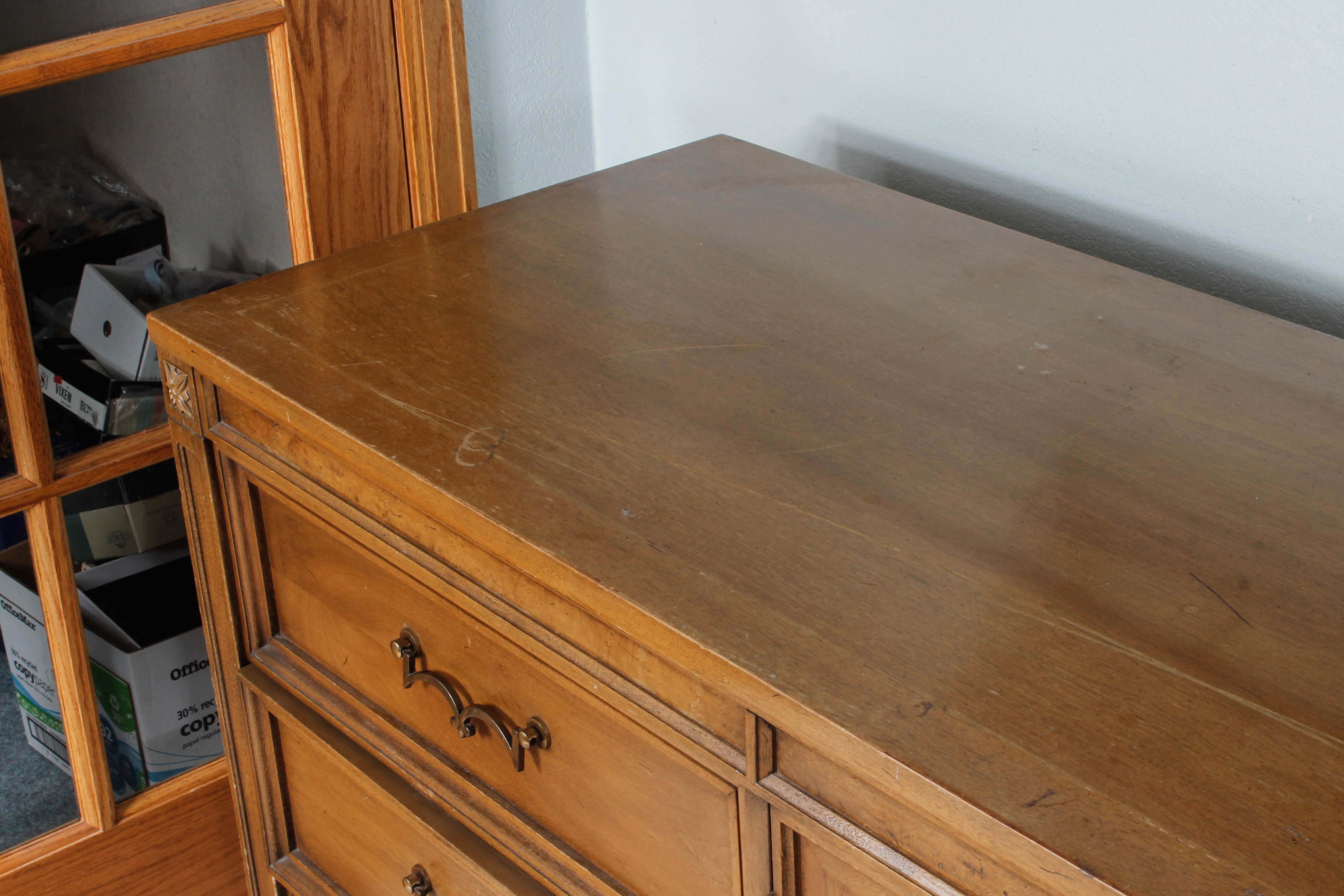 Vintage Wooden Credenza