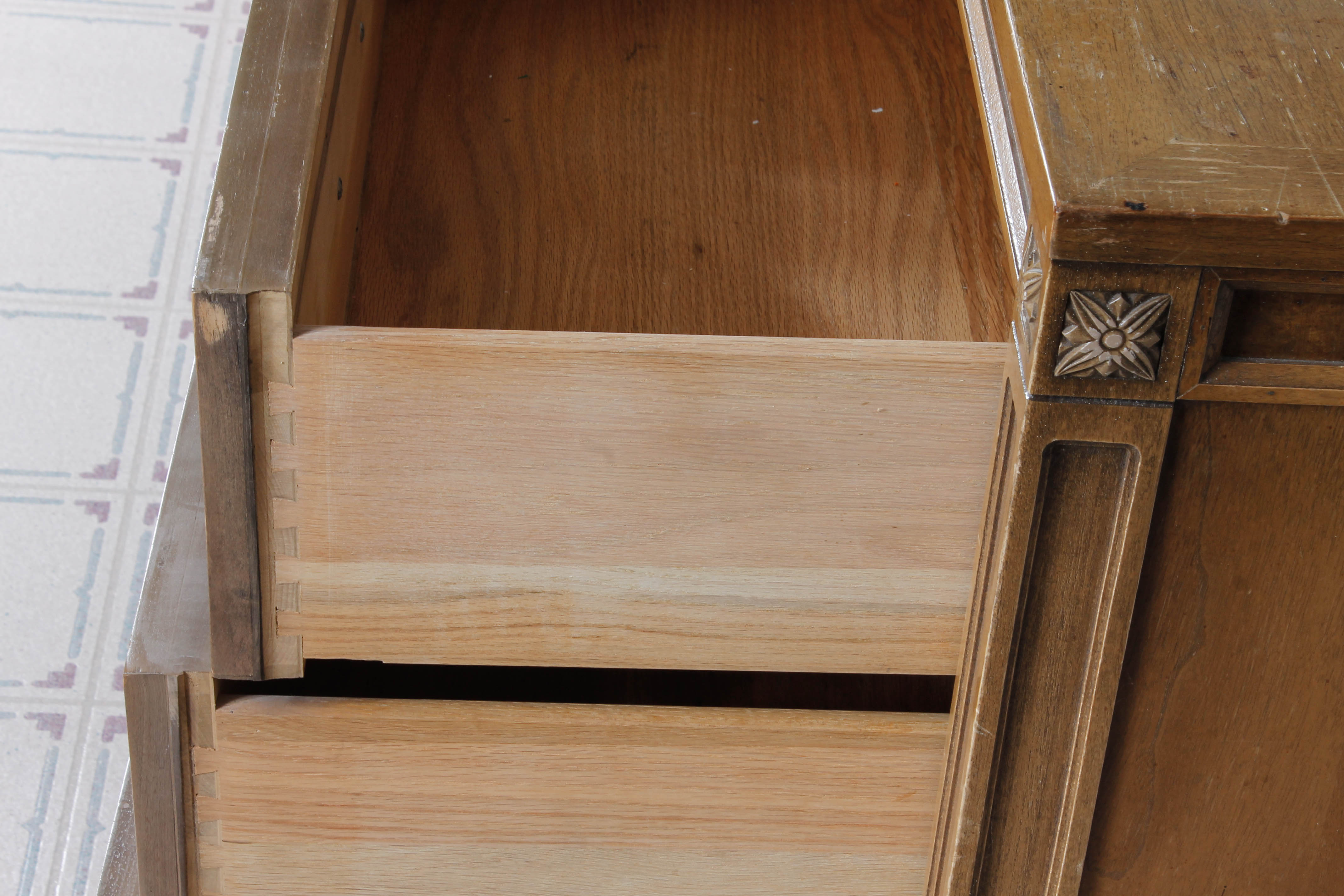 Vintage Wooden Credenza
