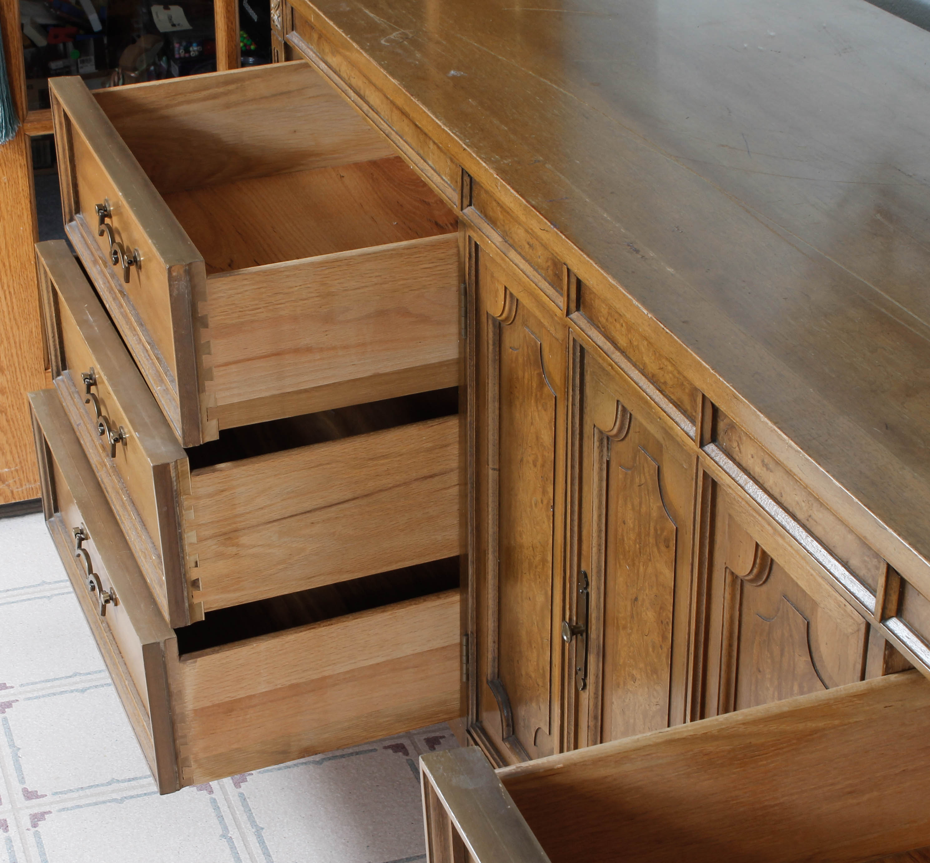 Vintage Wooden Credenza