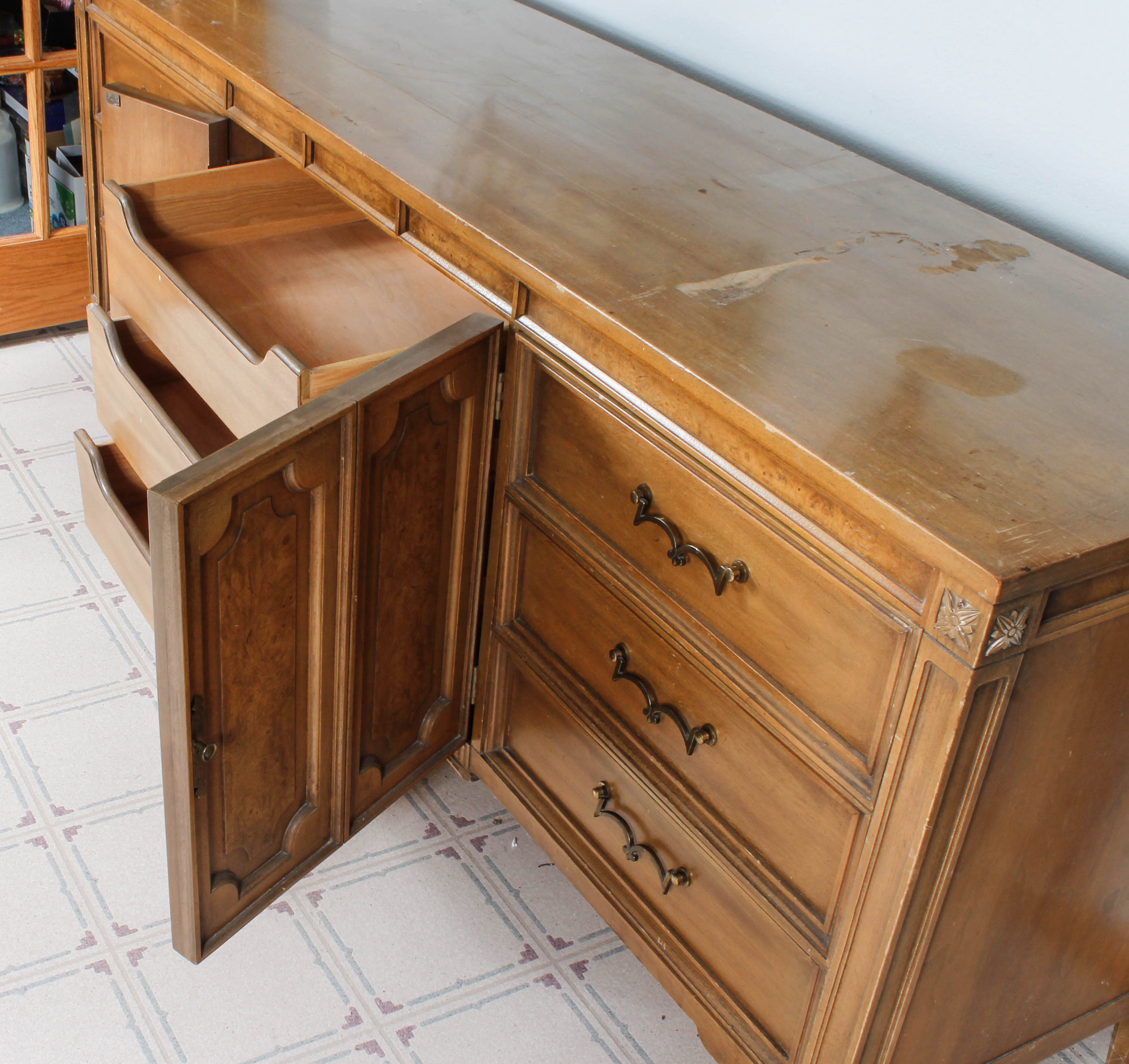 Vintage Wooden Credenza