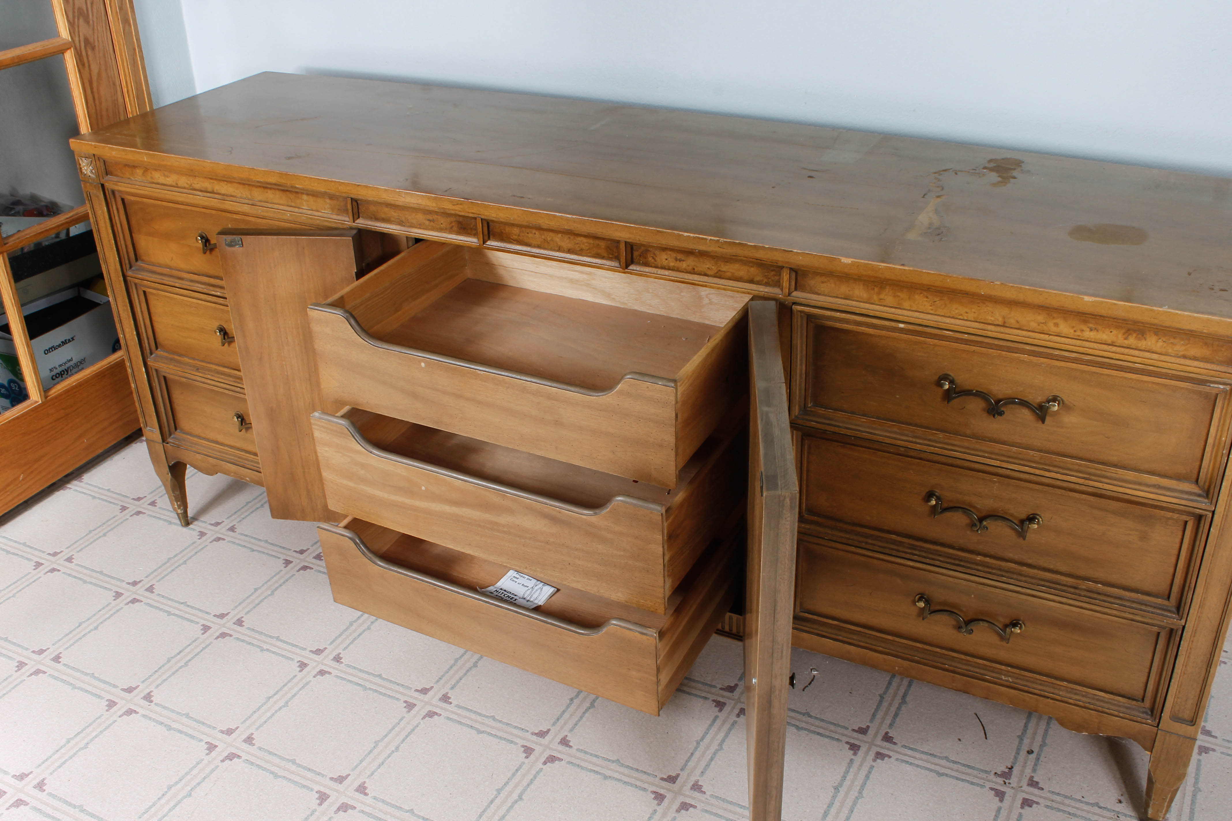 Vintage Wooden Credenza