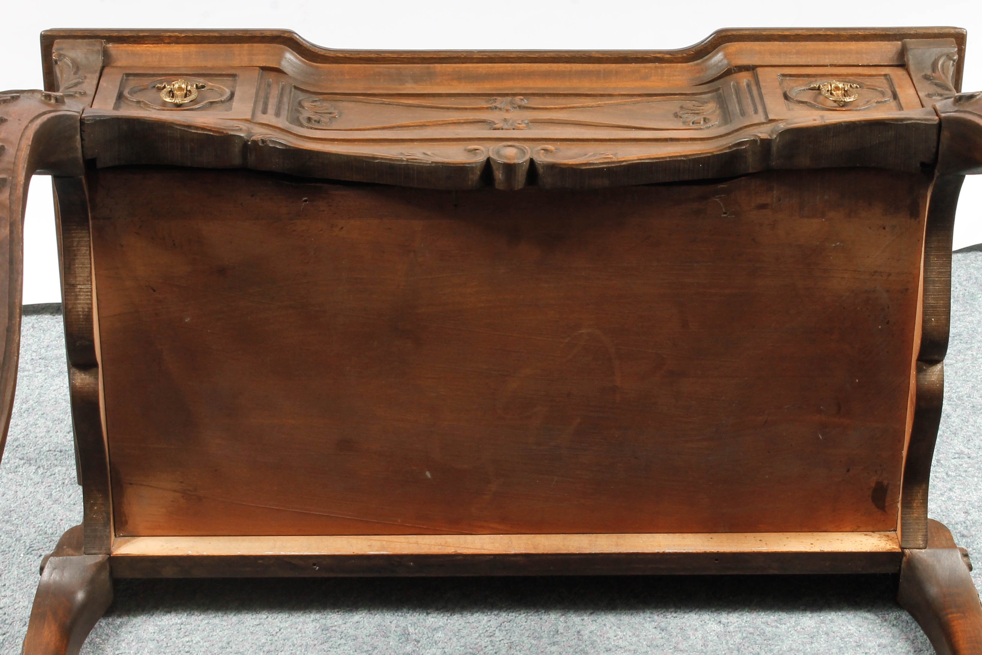 Vintage Wooden Writing Desk and Chair