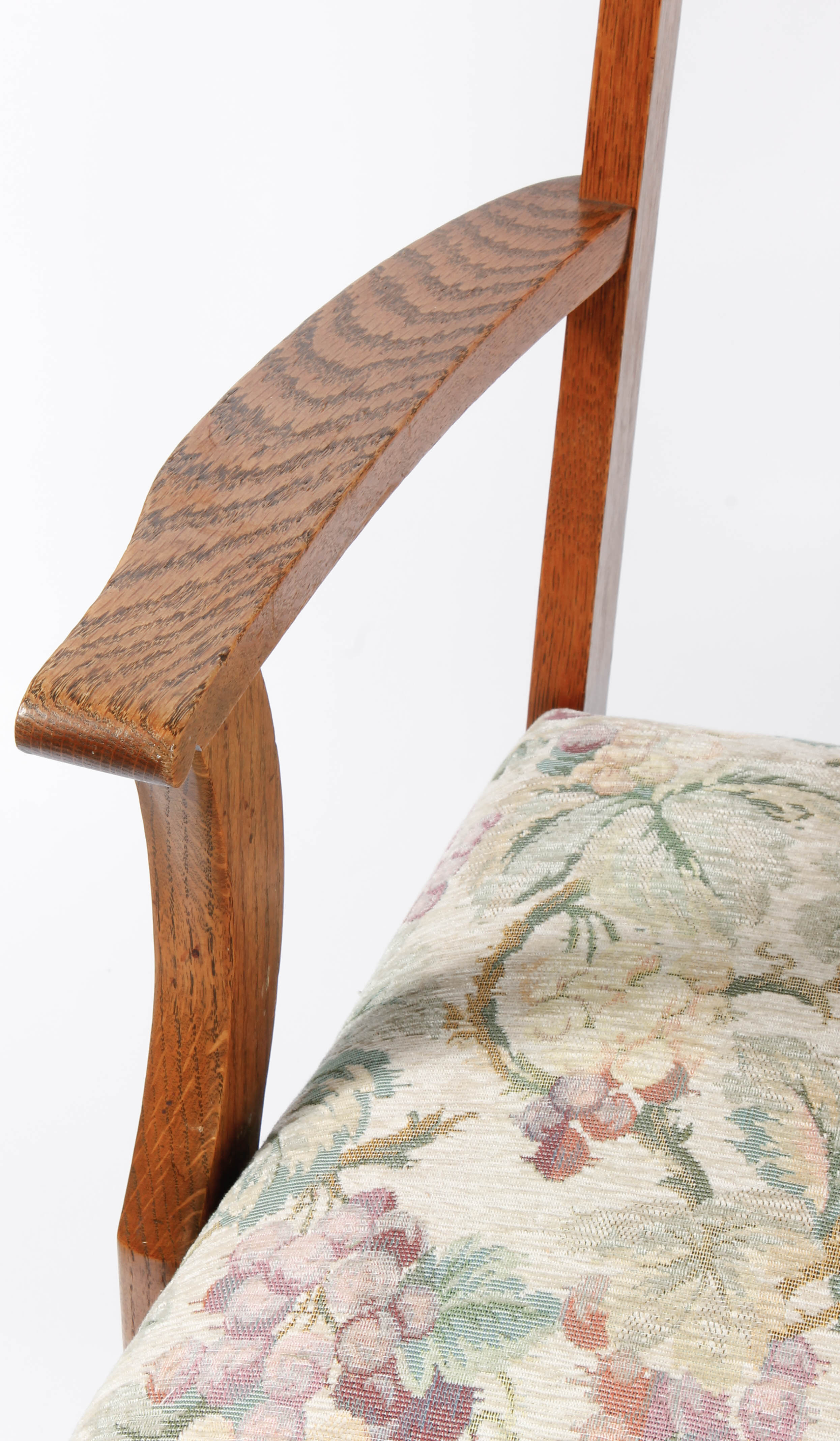 Vintage Oak Pedestal Table with Chairs