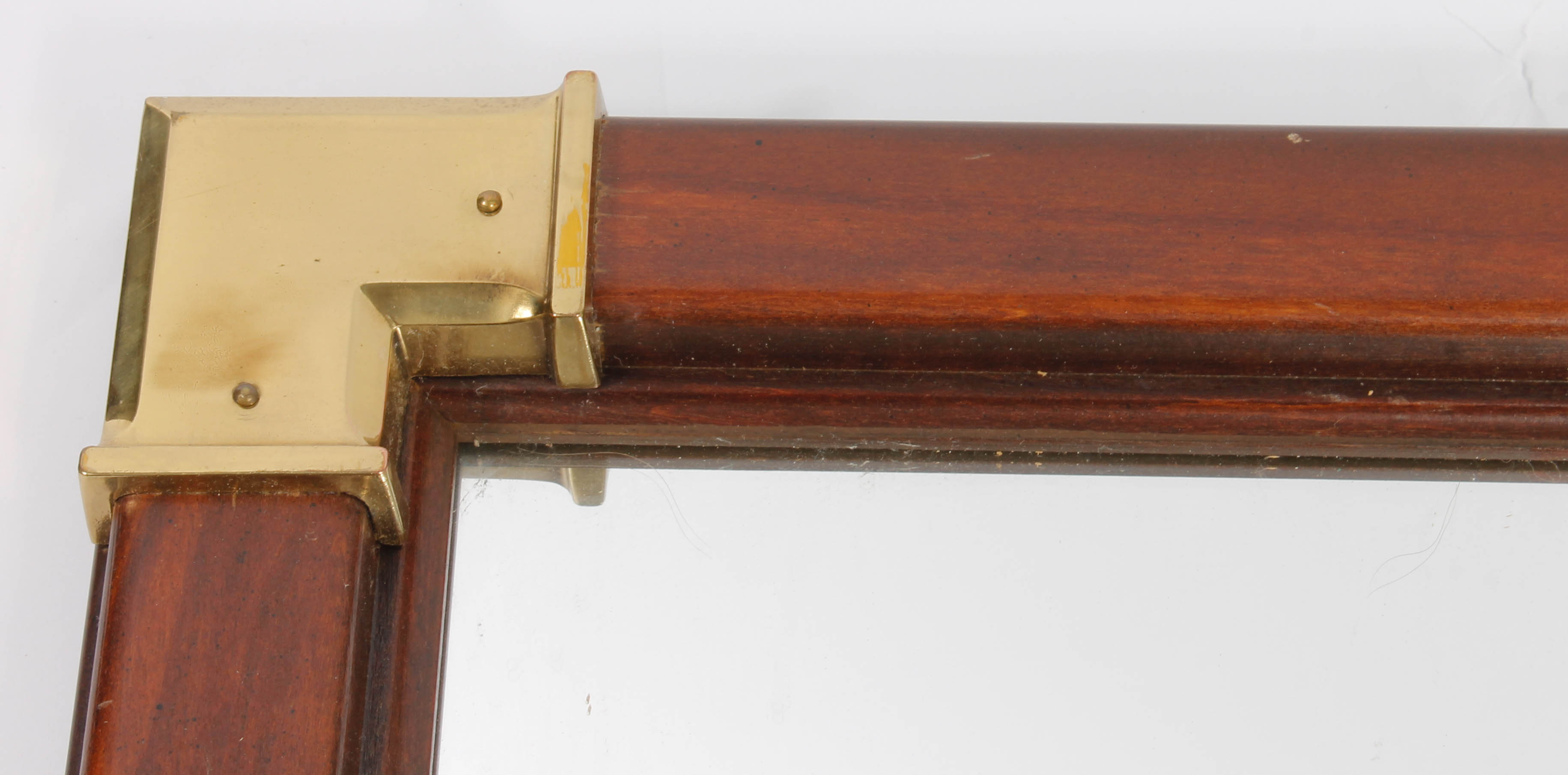 Wooden and Metal Wall Mirror