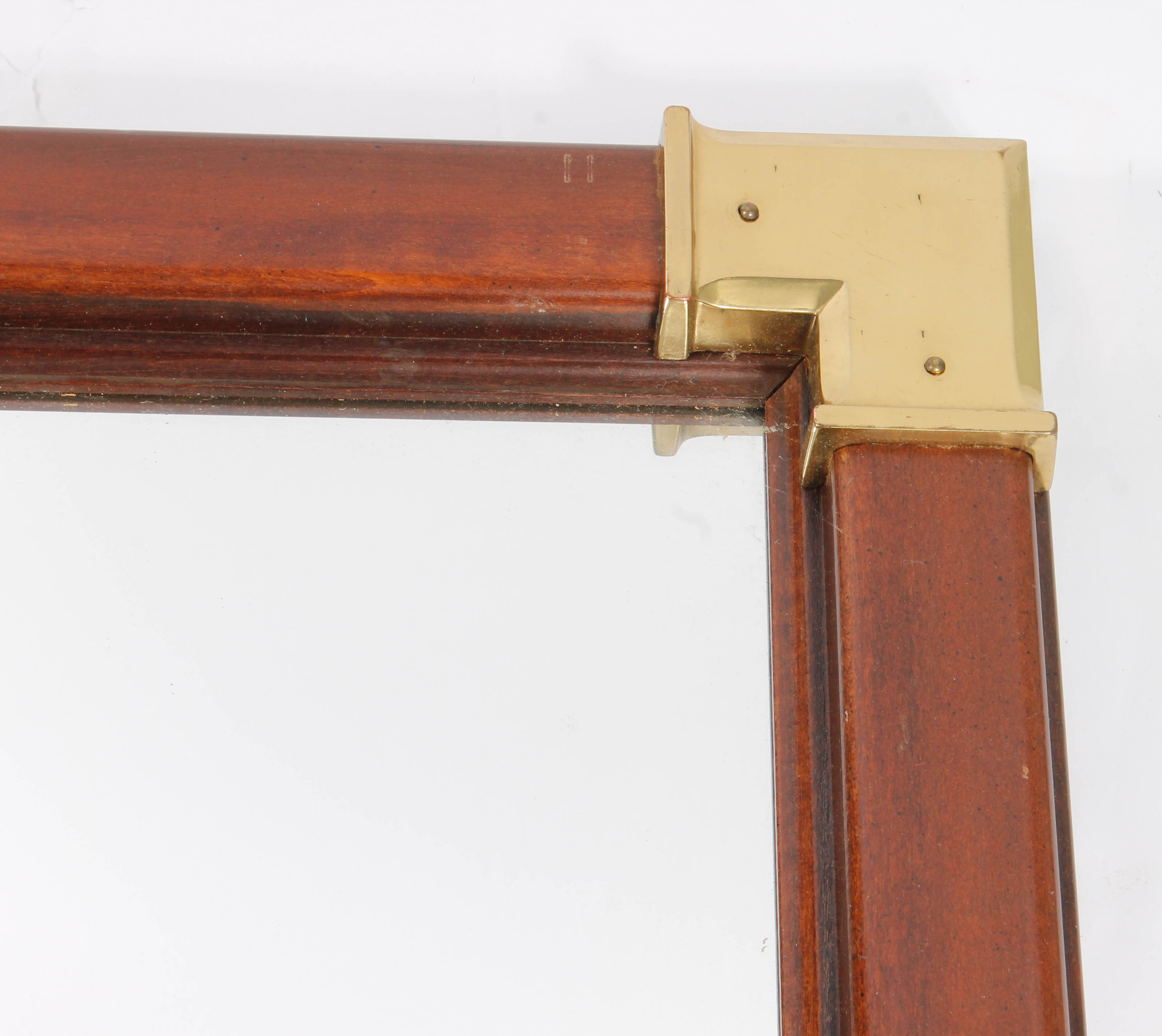 Wooden and Metal Wall Mirror