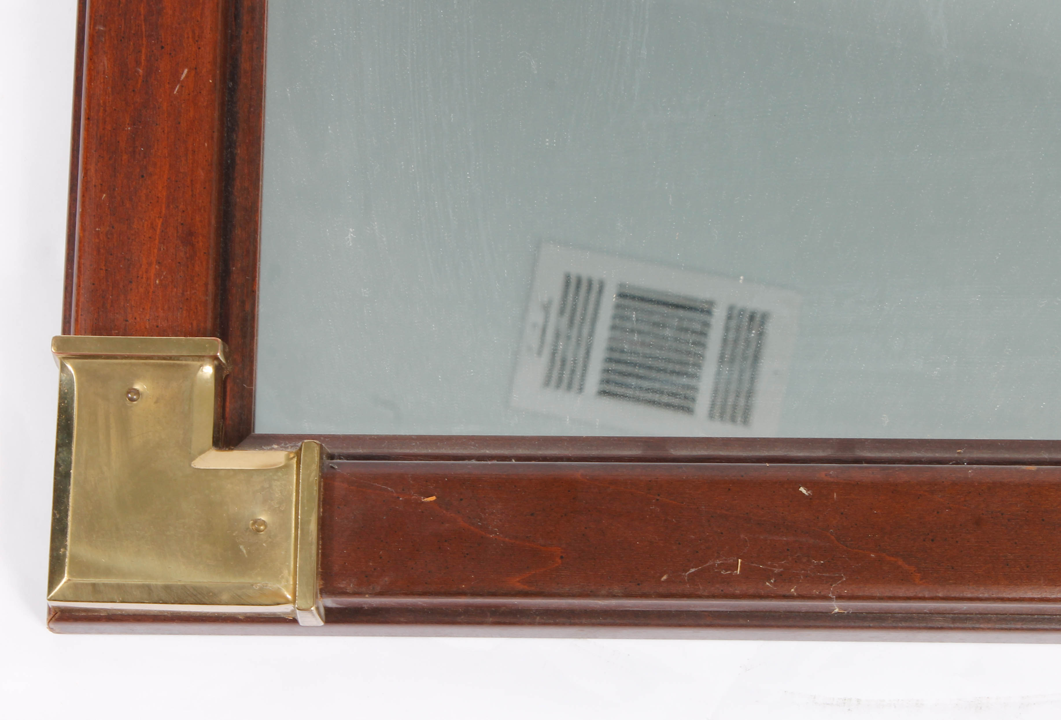 Wooden and Metal Wall Mirror