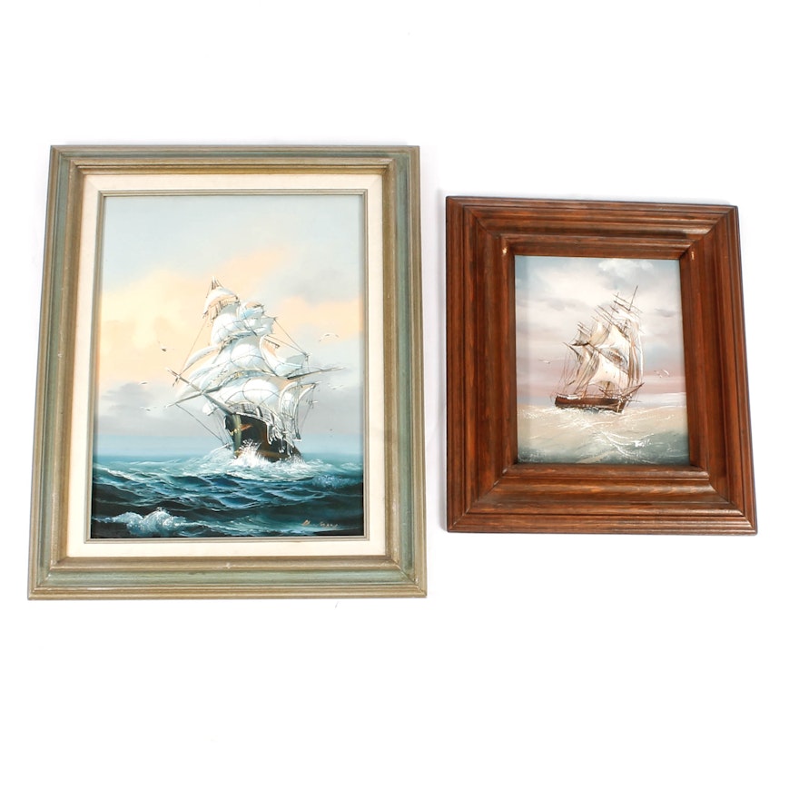 Oil Paintings of Ships