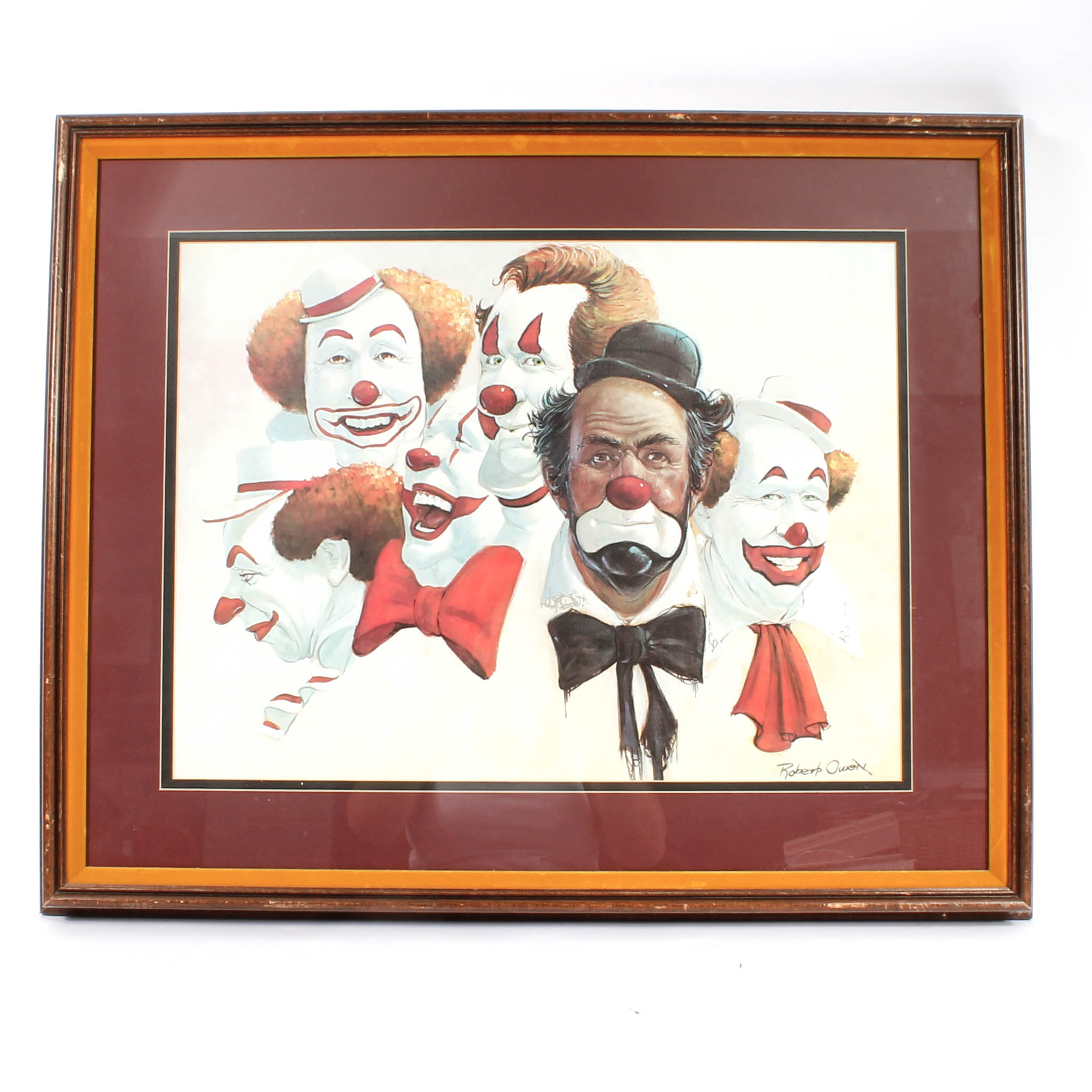 Robert Owen "Burbank Six" Large Offset Lithograph