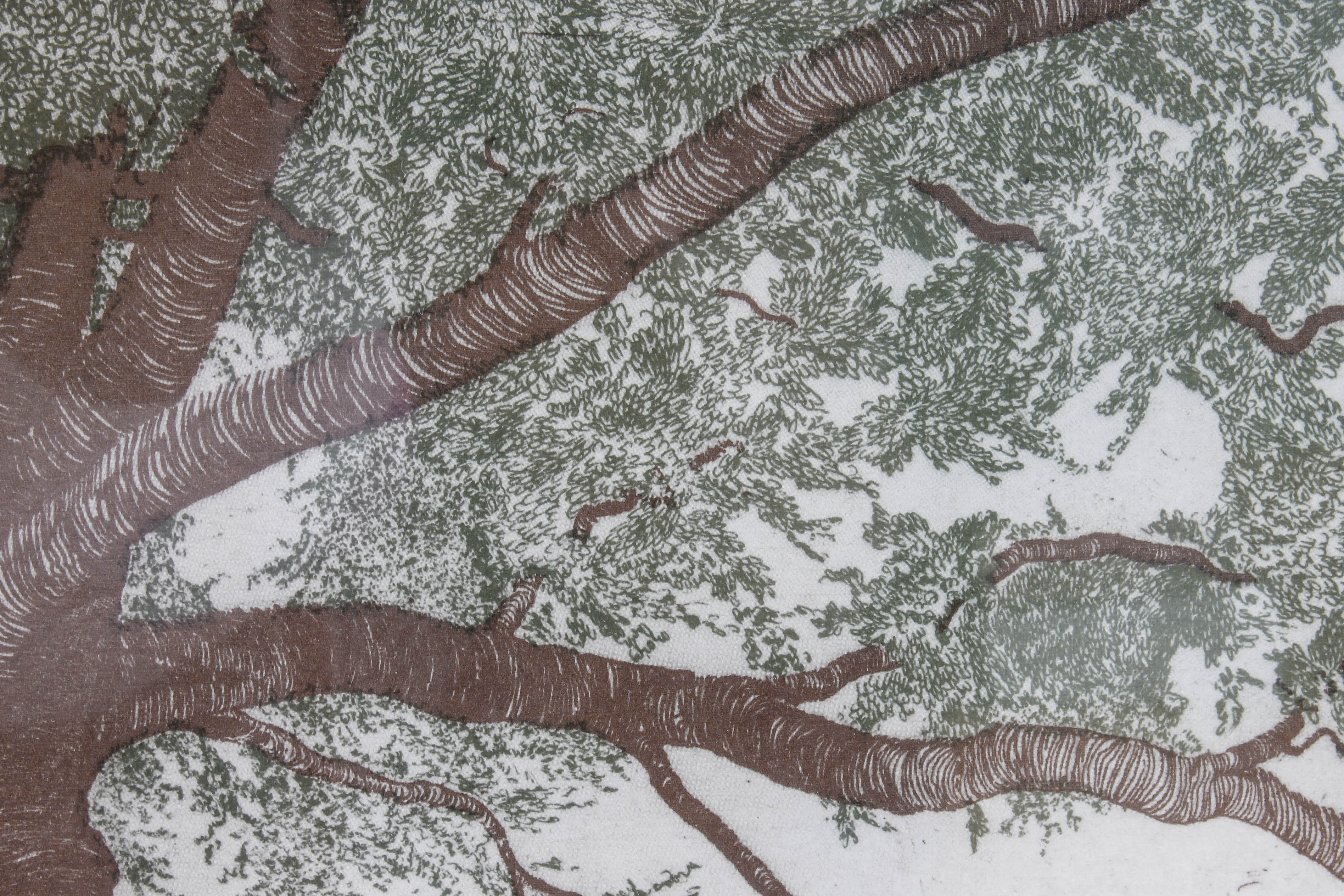 Offset Lithograph of Large Tree