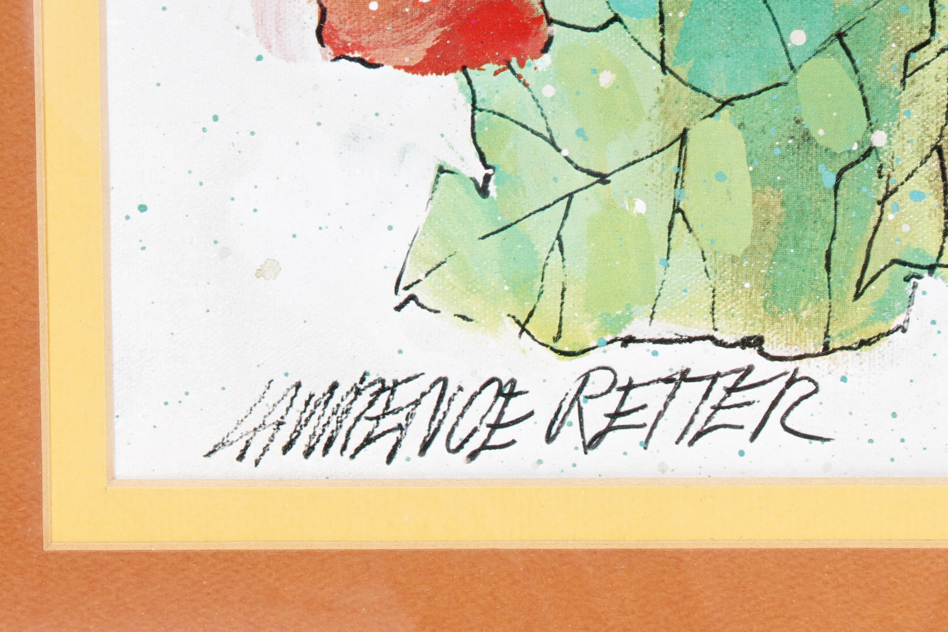 Offset Lithograph after Floral Painting by Lawrence Retter