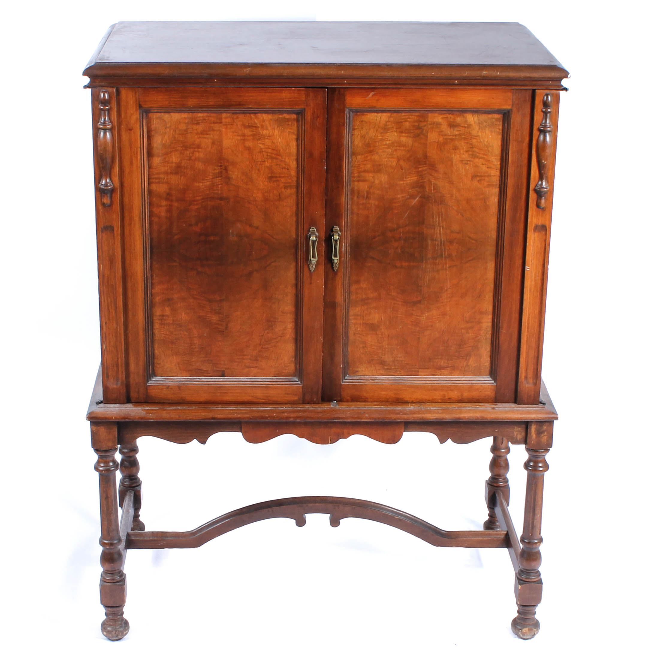 Vintage Wooden Record Cabinet