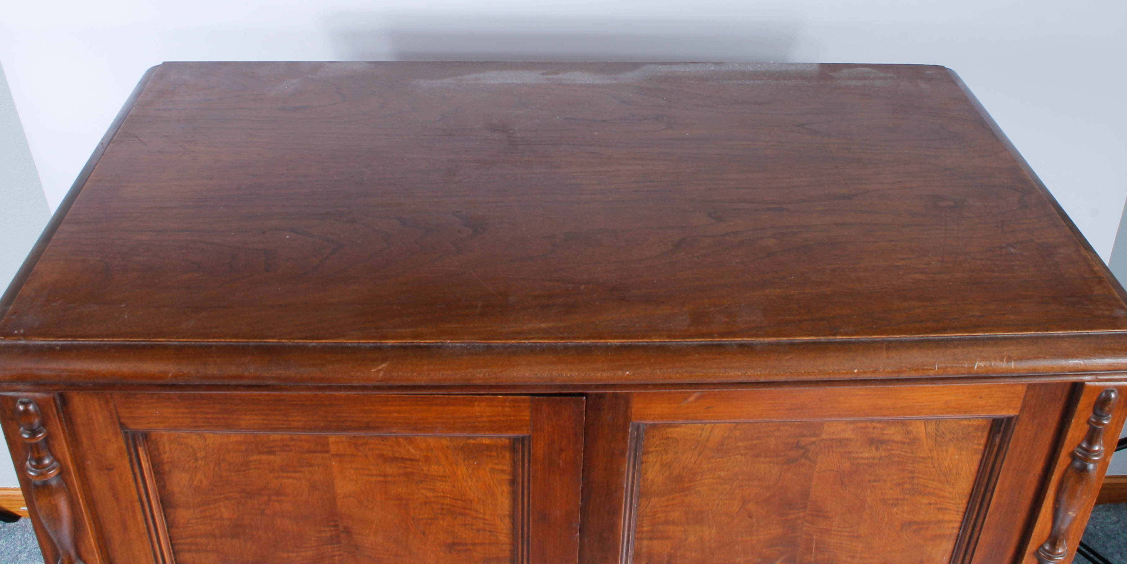 Vintage Wooden Record Cabinet