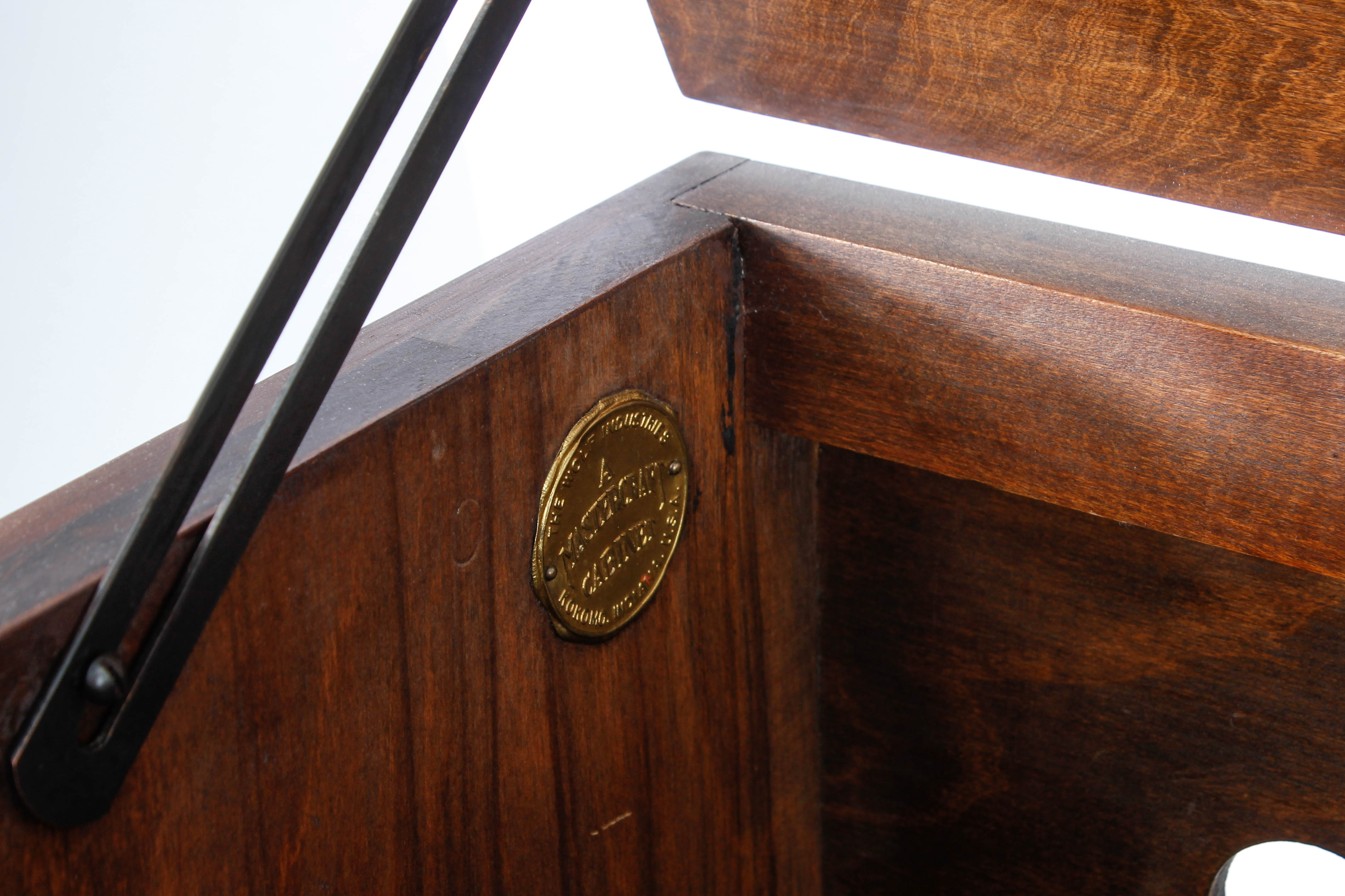 Vintage Wooden Record Cabinet