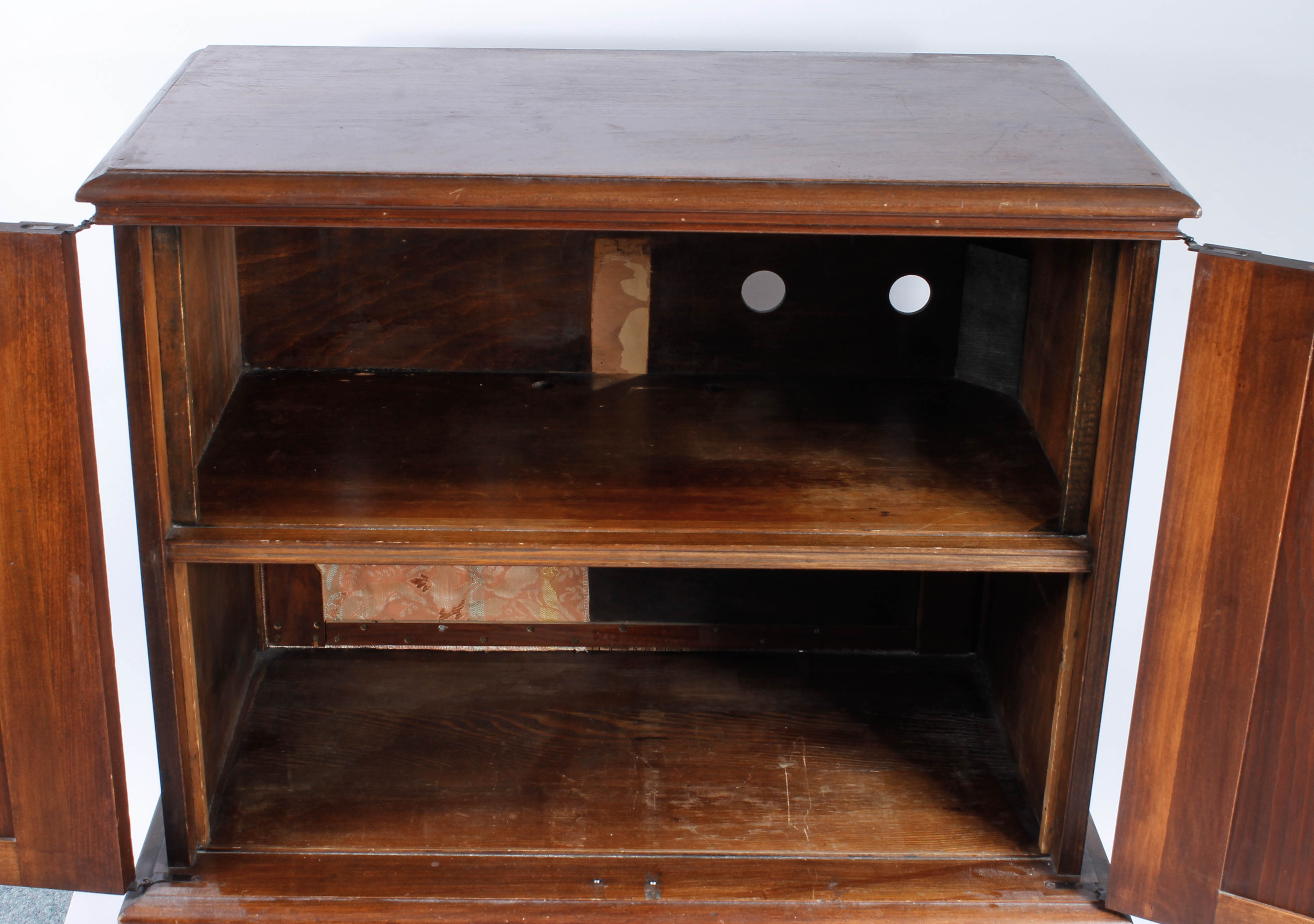 Vintage Wooden Record Cabinet
