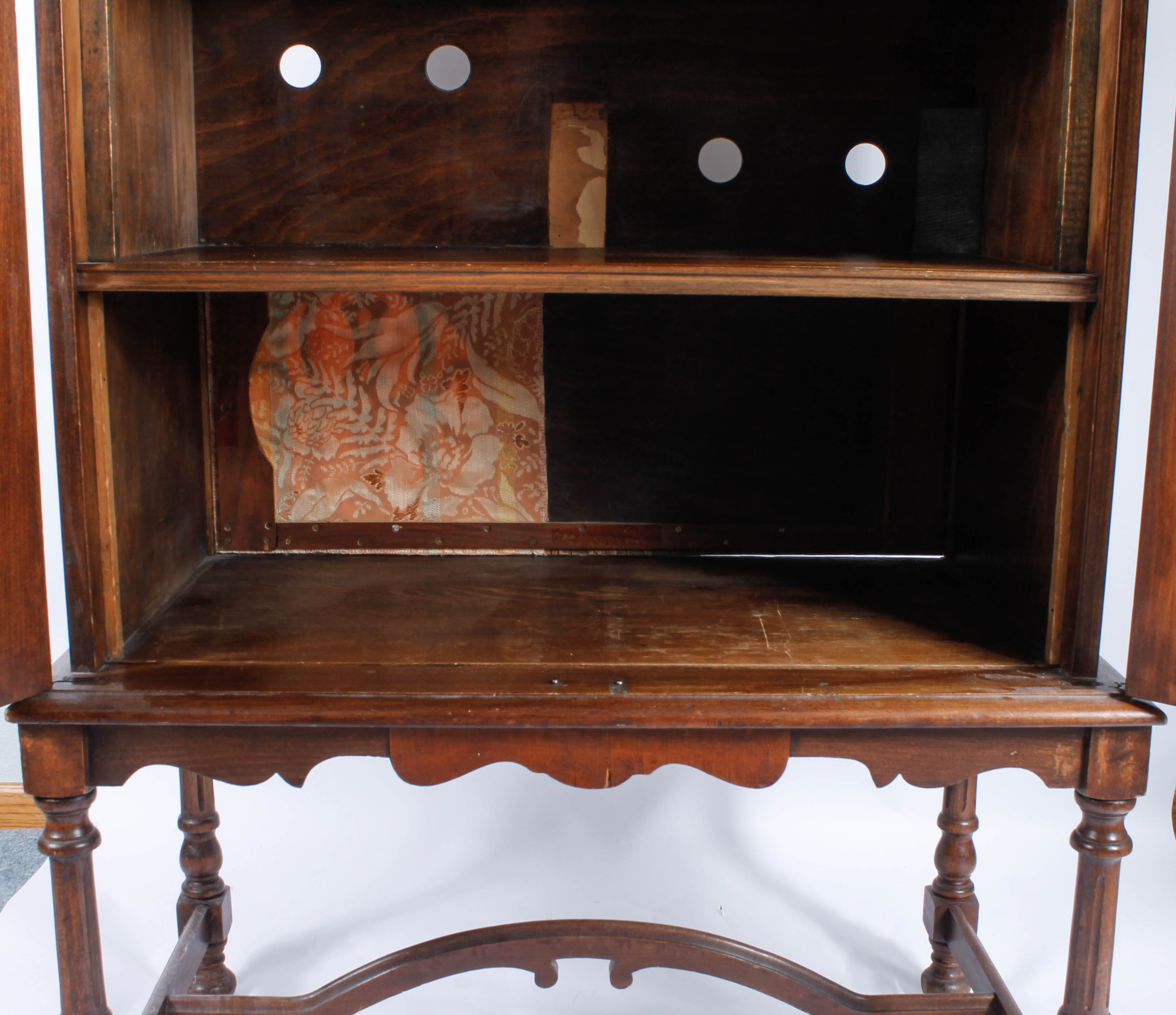 Vintage Wooden Record Cabinet
