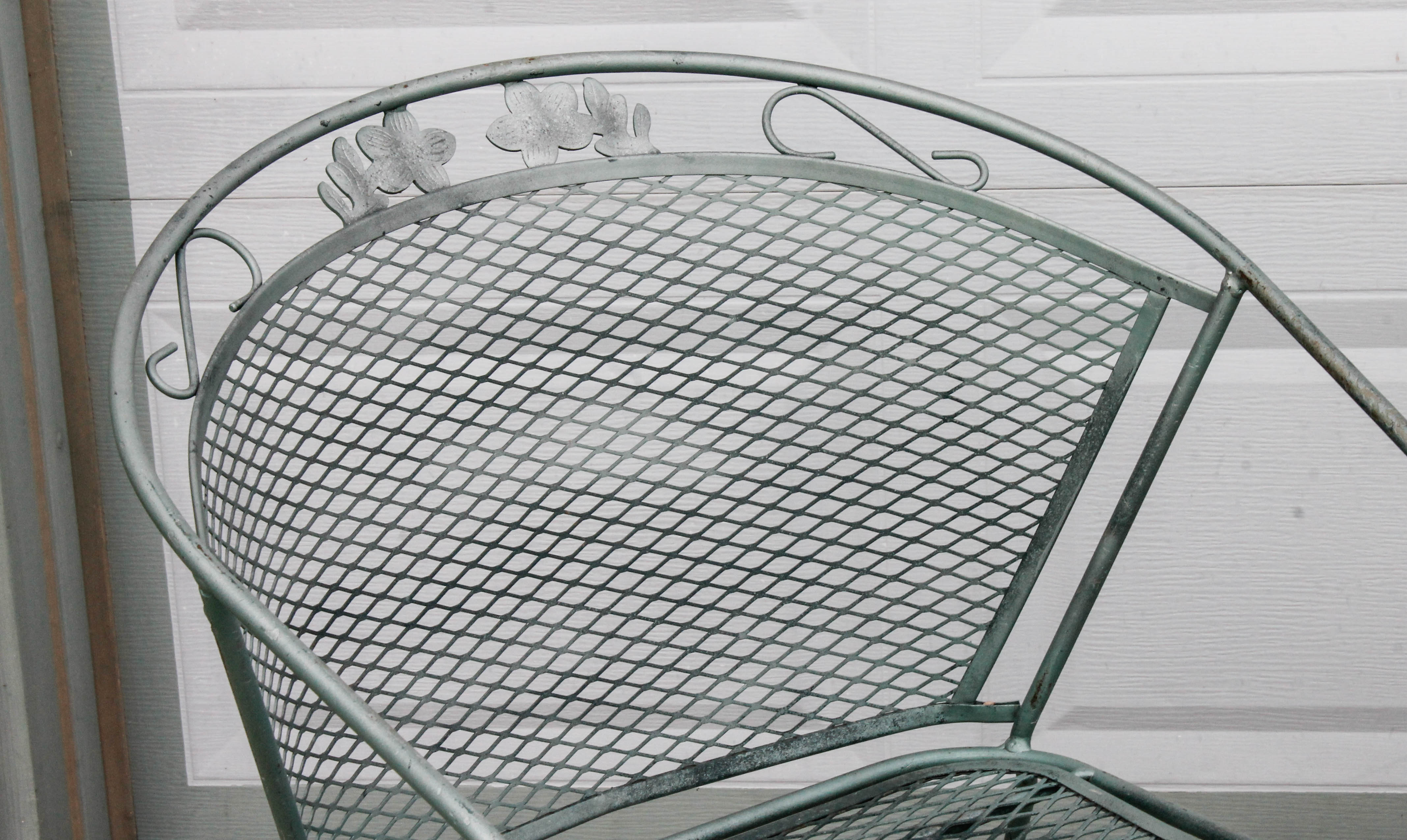 Set of Expanded Metal Patio Chairs