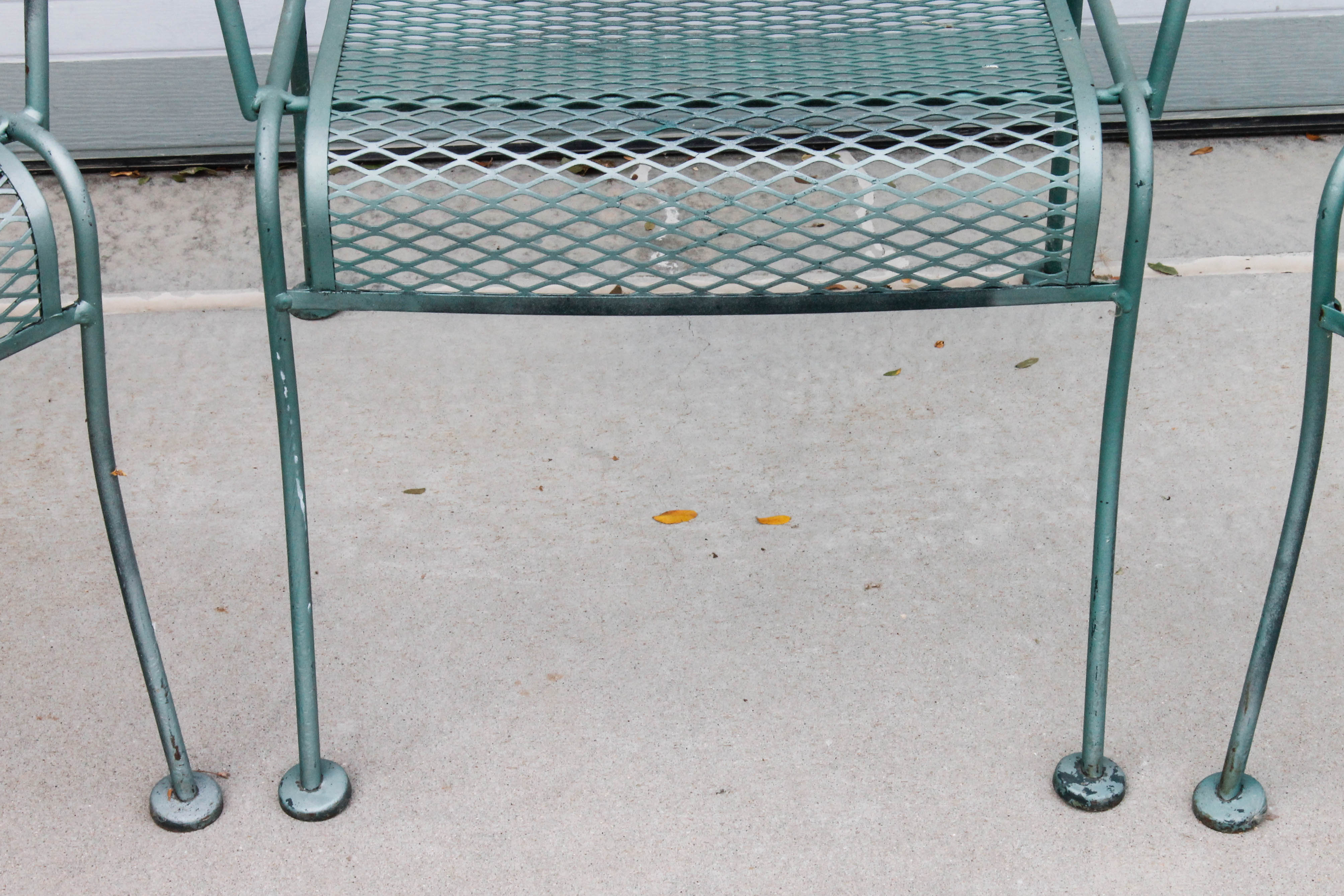 Set of Expanded Metal Patio Chairs