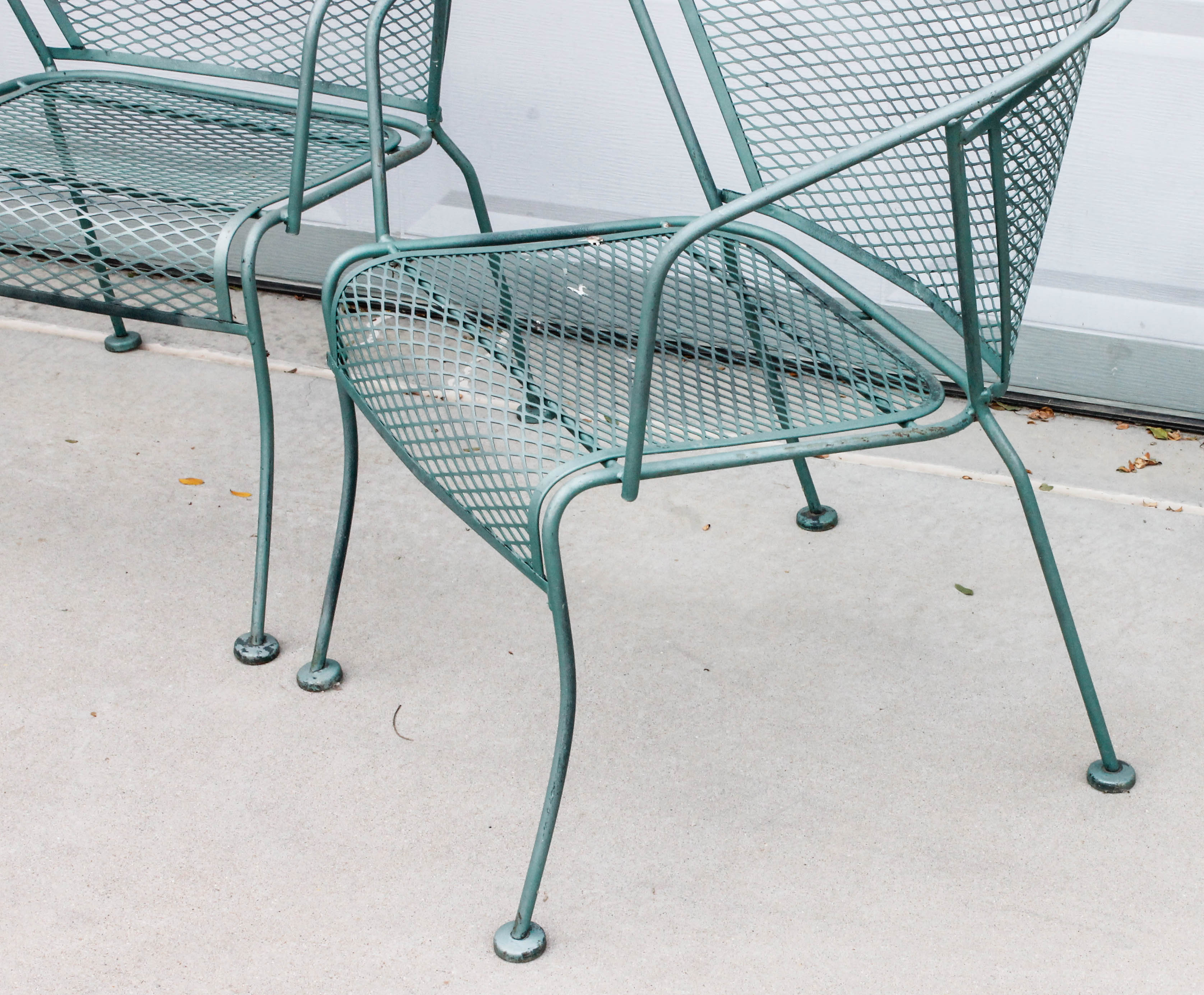 Set of Expanded Metal Patio Chairs