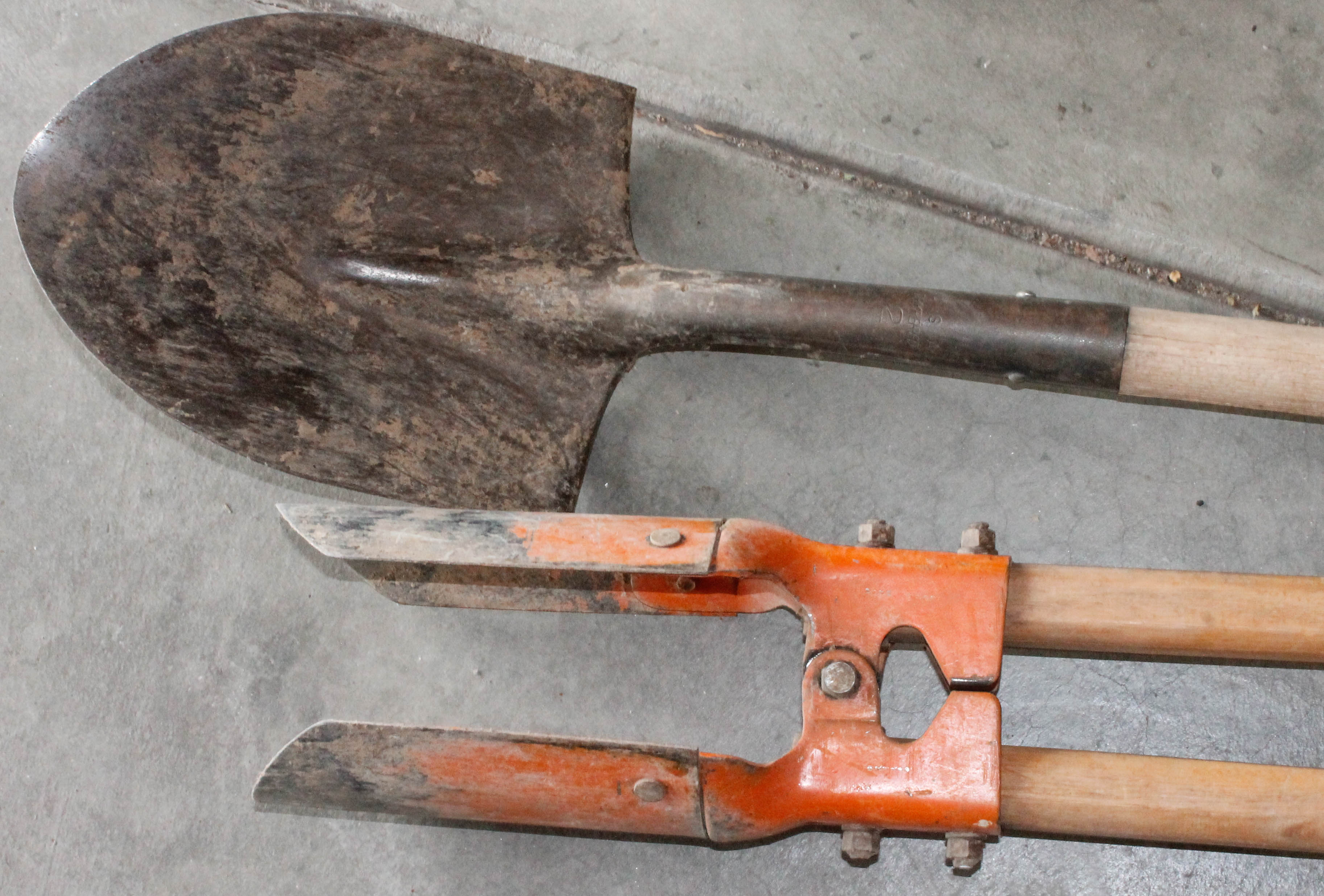 Wooden Shovels and Digging Tools