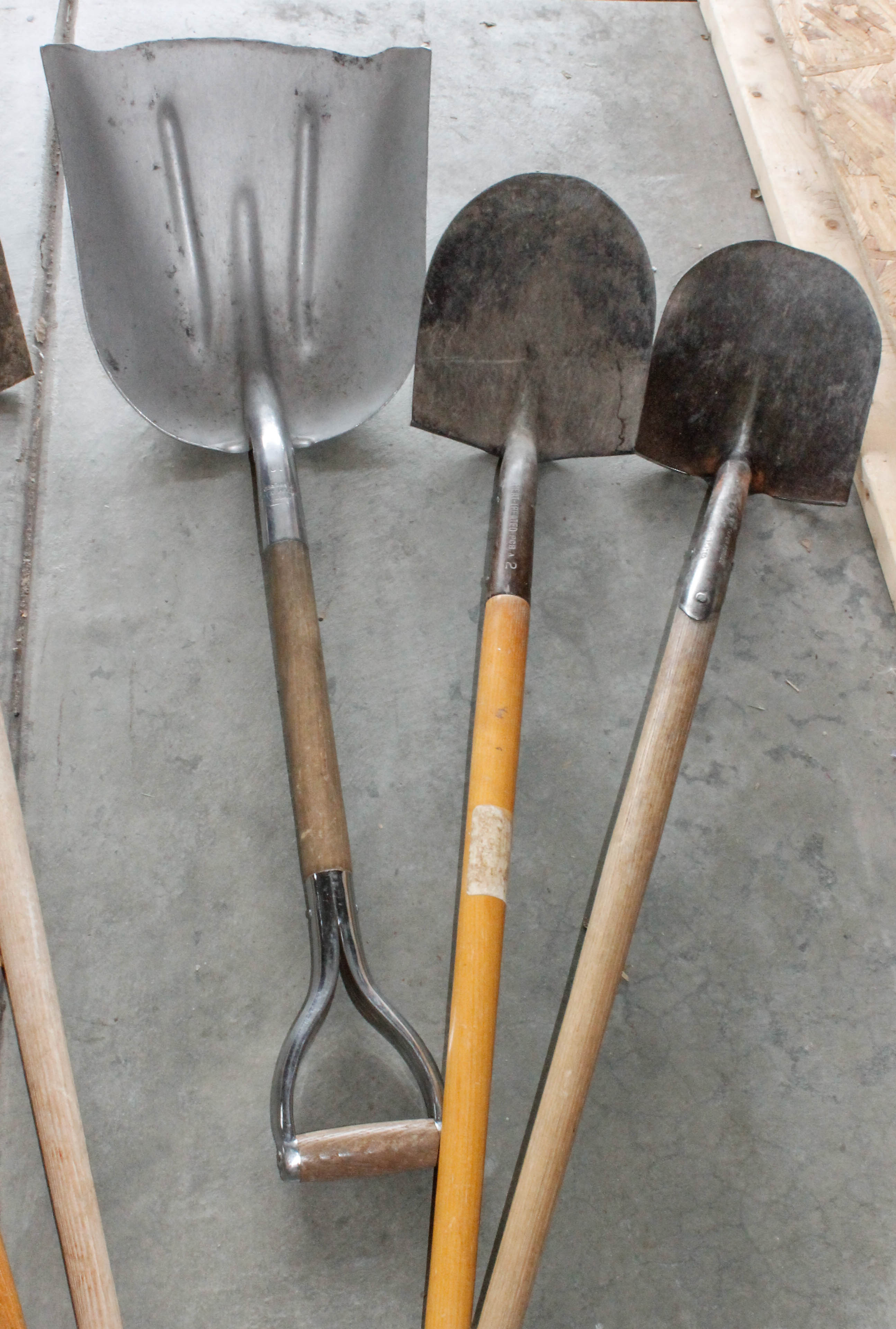 Wooden Shovels and Digging Tools