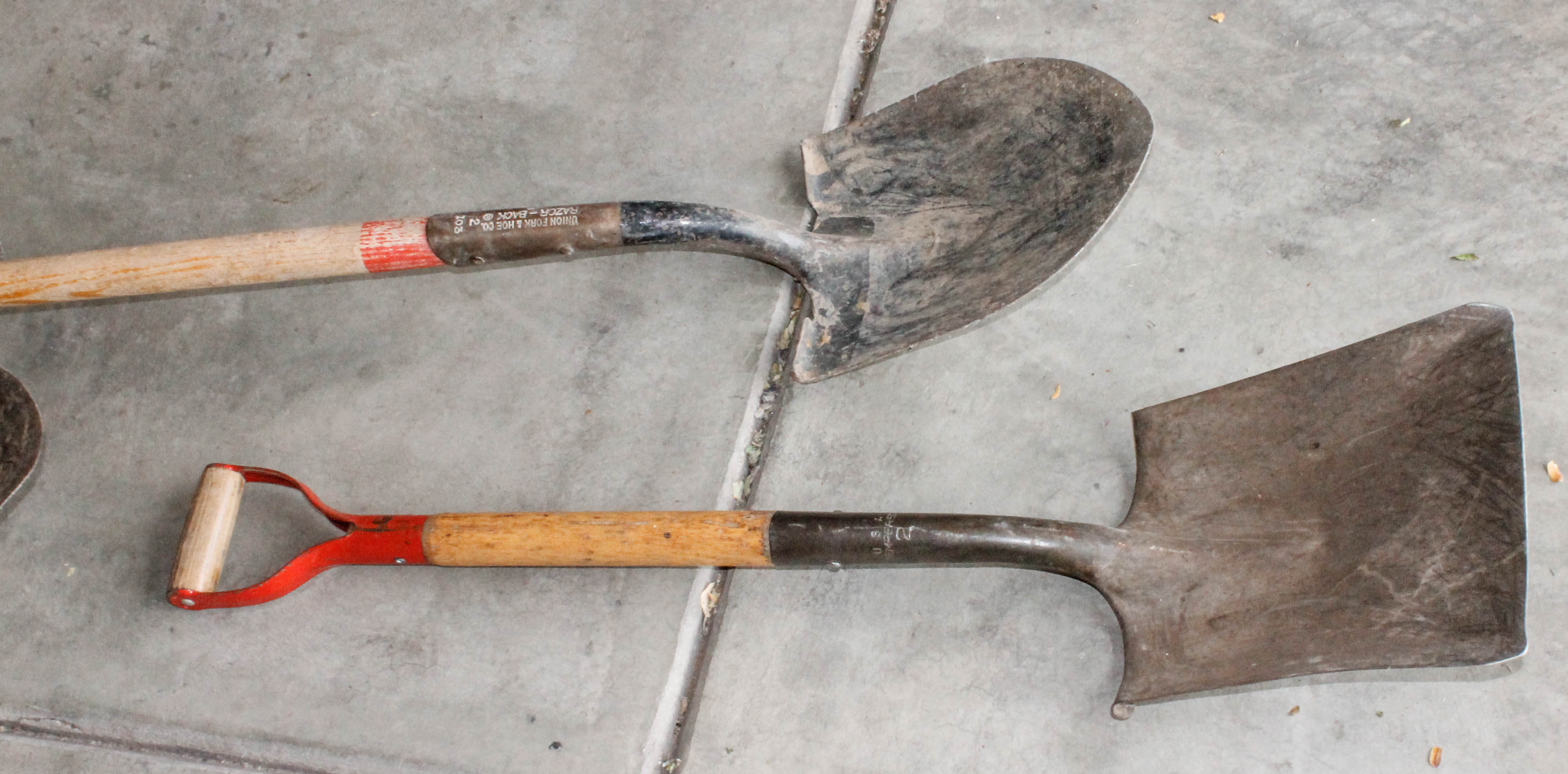 Wooden Shovels and Digging Tools
