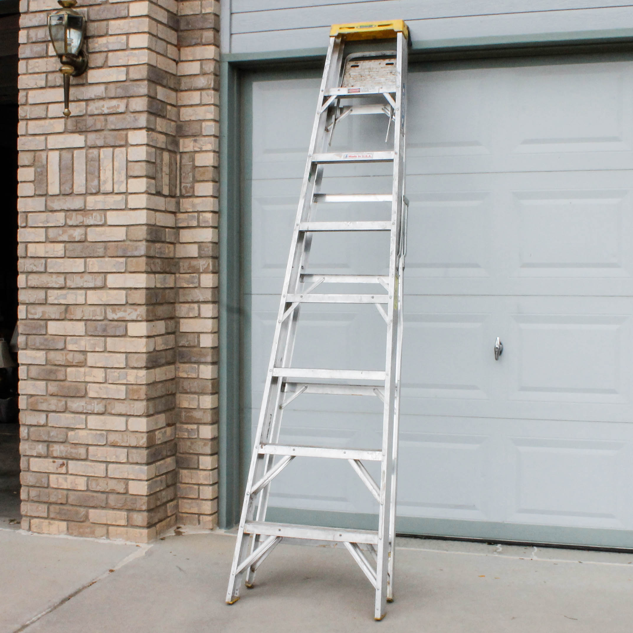 Eight Foot Aluminum Step Ladder