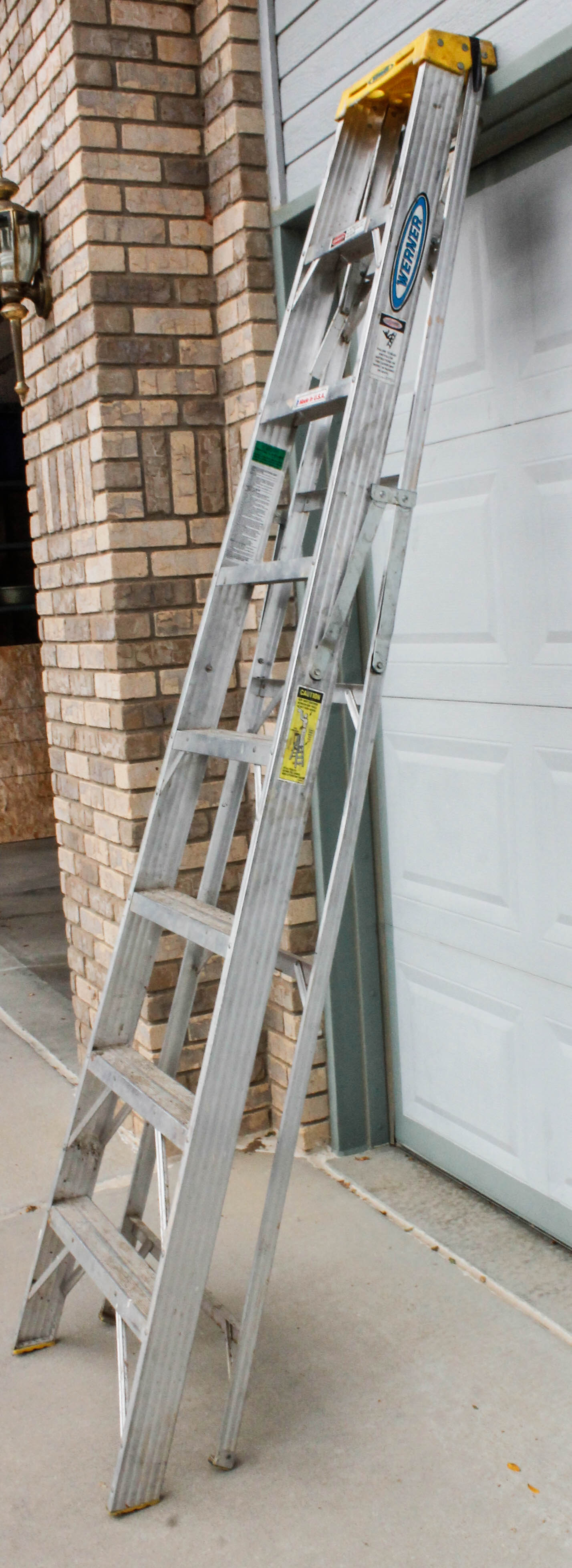 Eight Foot Aluminum Step Ladder