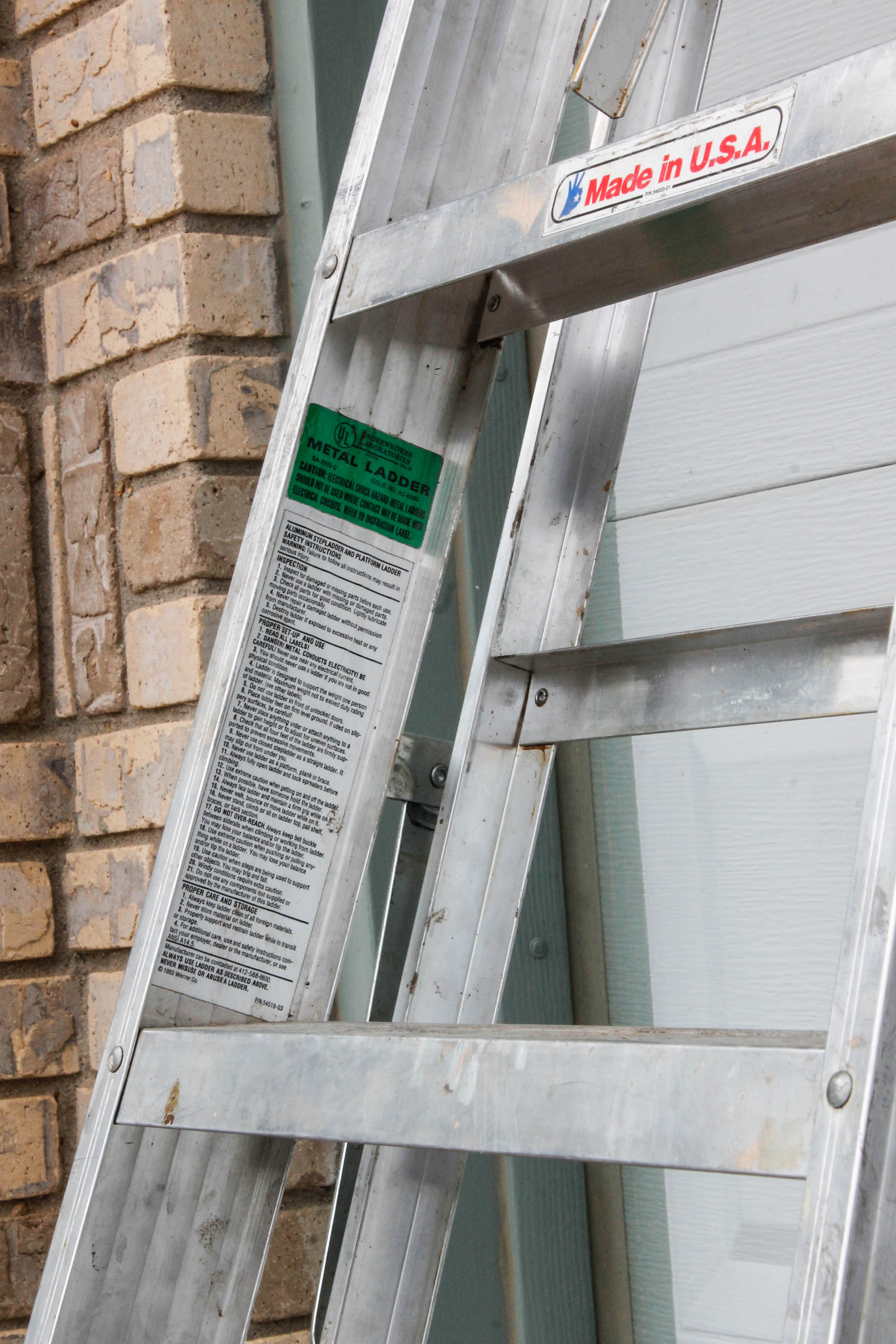 Eight Foot Aluminum Step Ladder