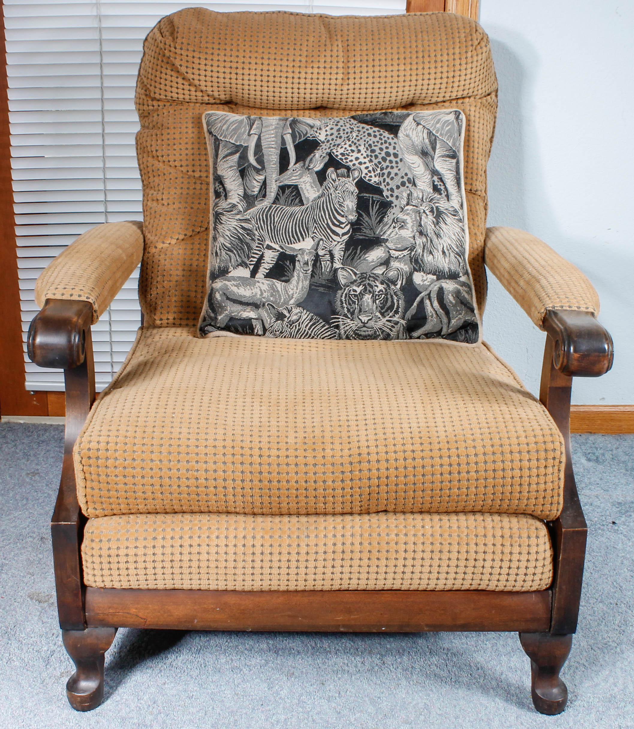 Vintage Streit Slumber Chair and Foot Stool