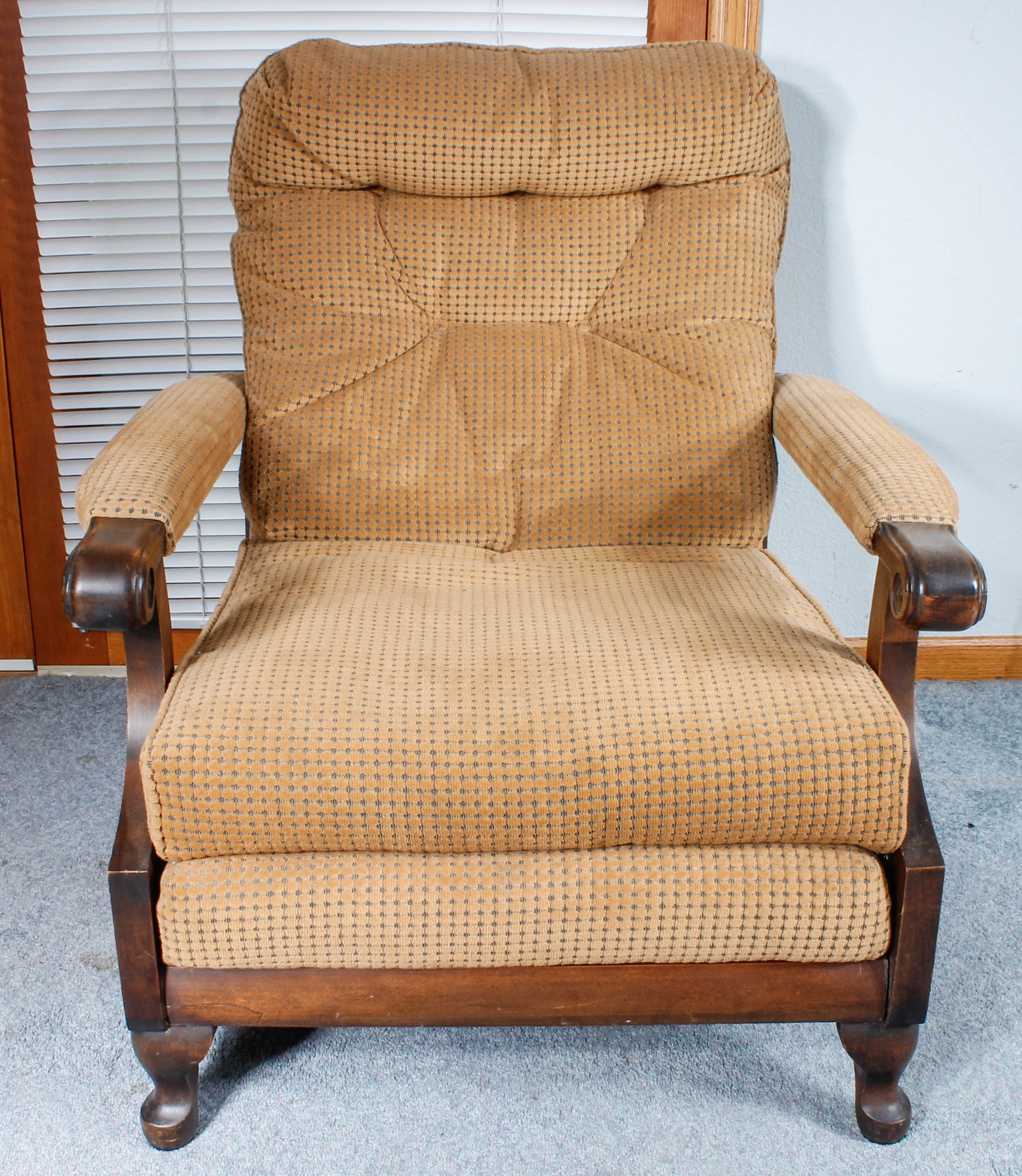 Vintage Streit Slumber Chair and Foot Stool