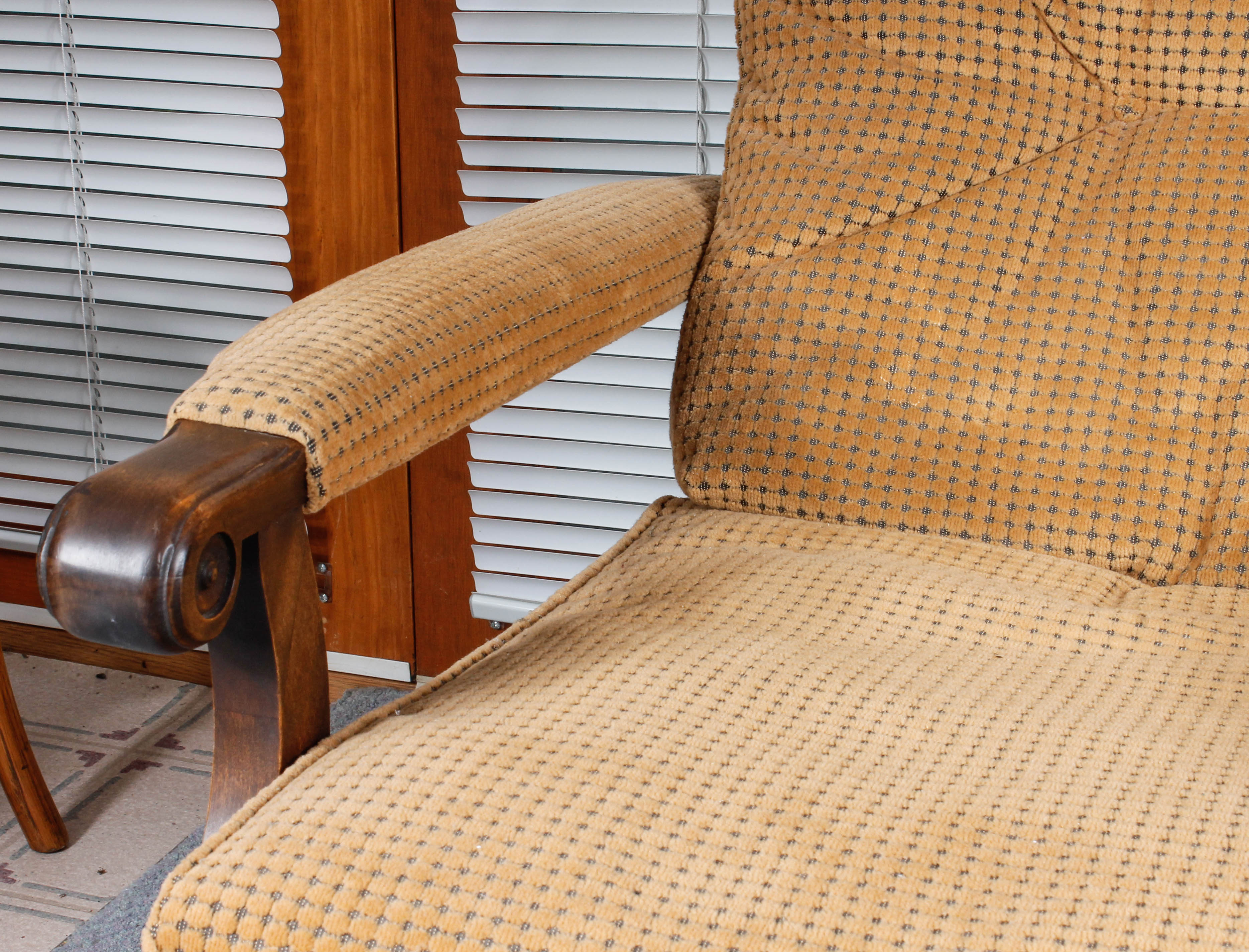 Vintage Streit Slumber Chair and Foot Stool