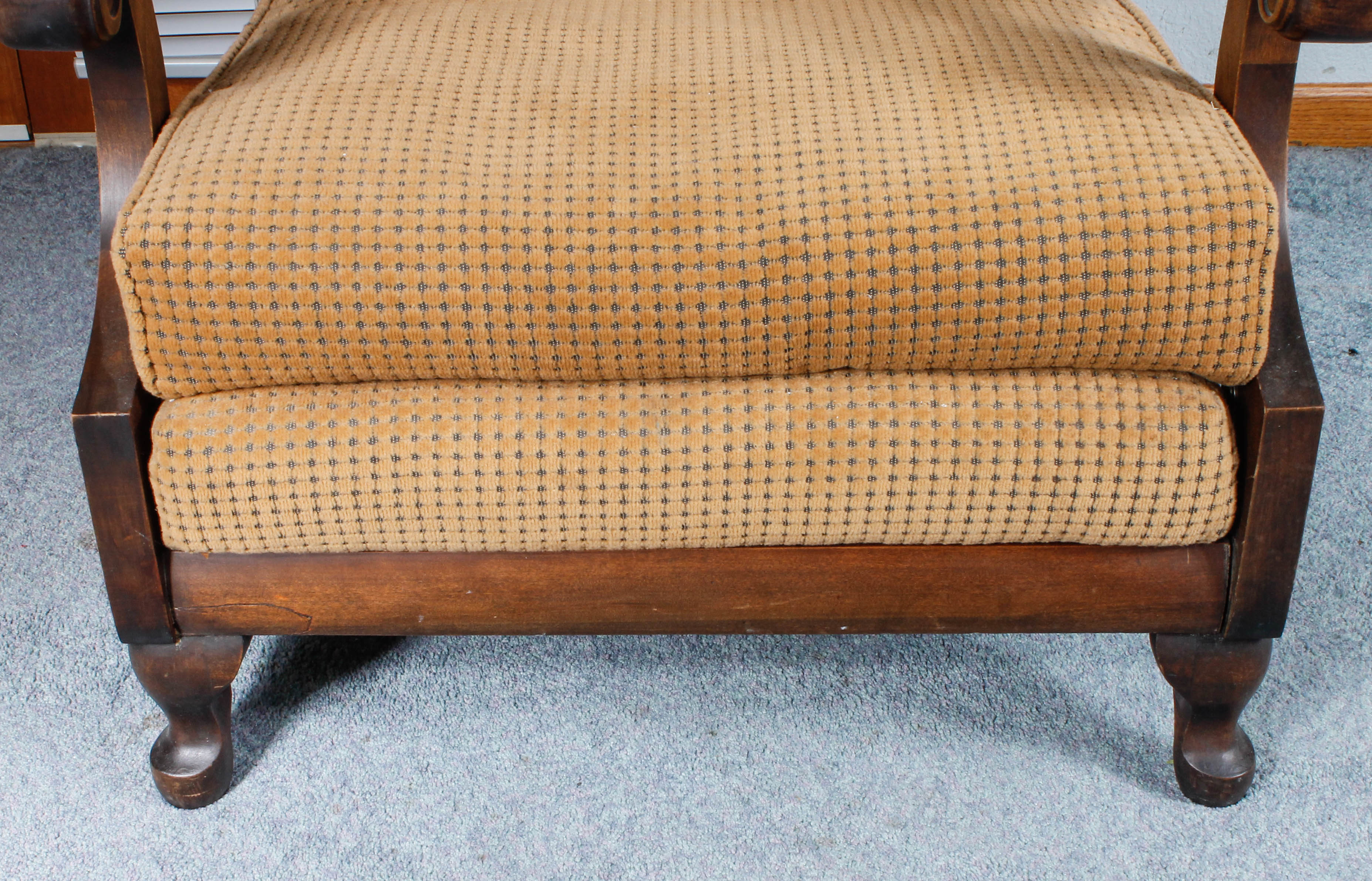 Vintage Streit Slumber Chair and Foot Stool