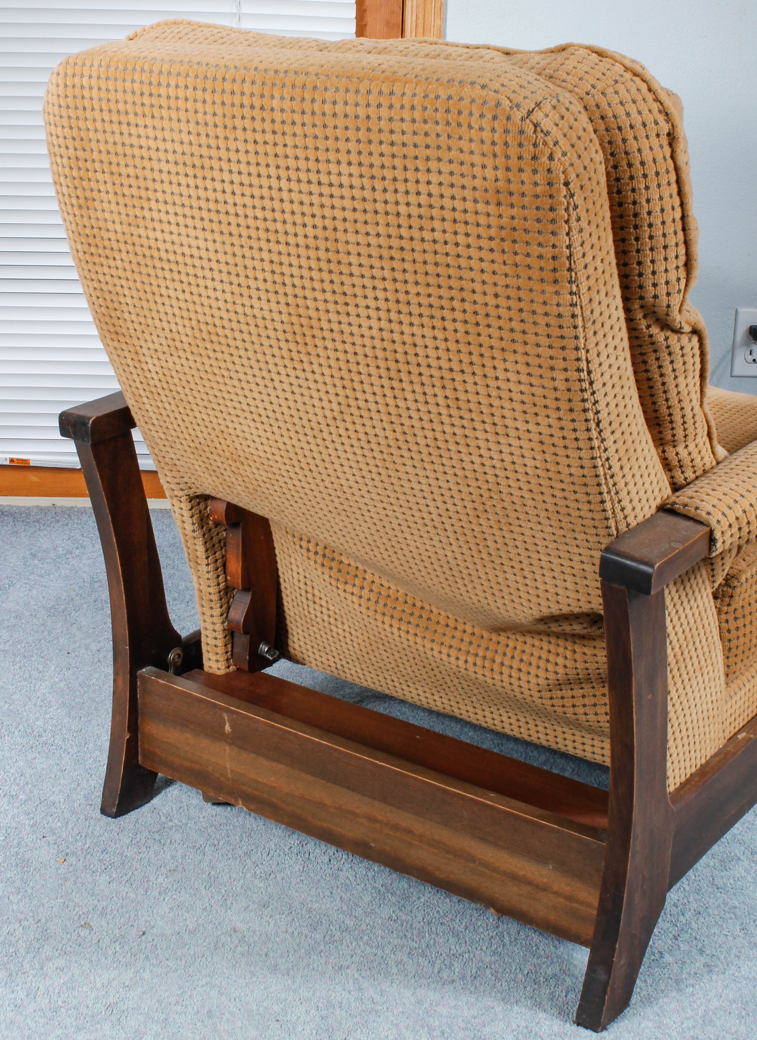 Vintage Streit Slumber Chair and Foot Stool