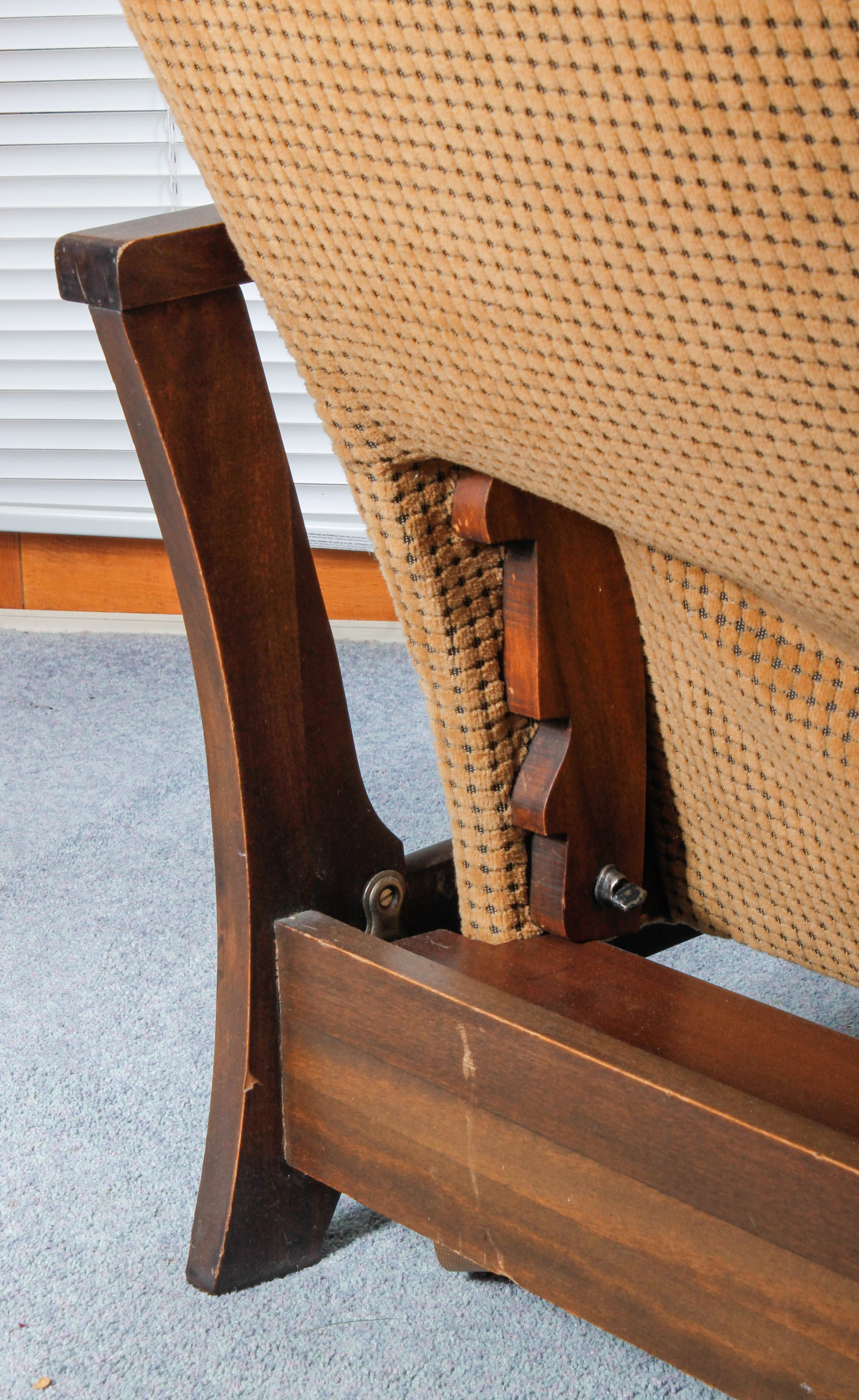 Vintage Streit Slumber Chair and Foot Stool