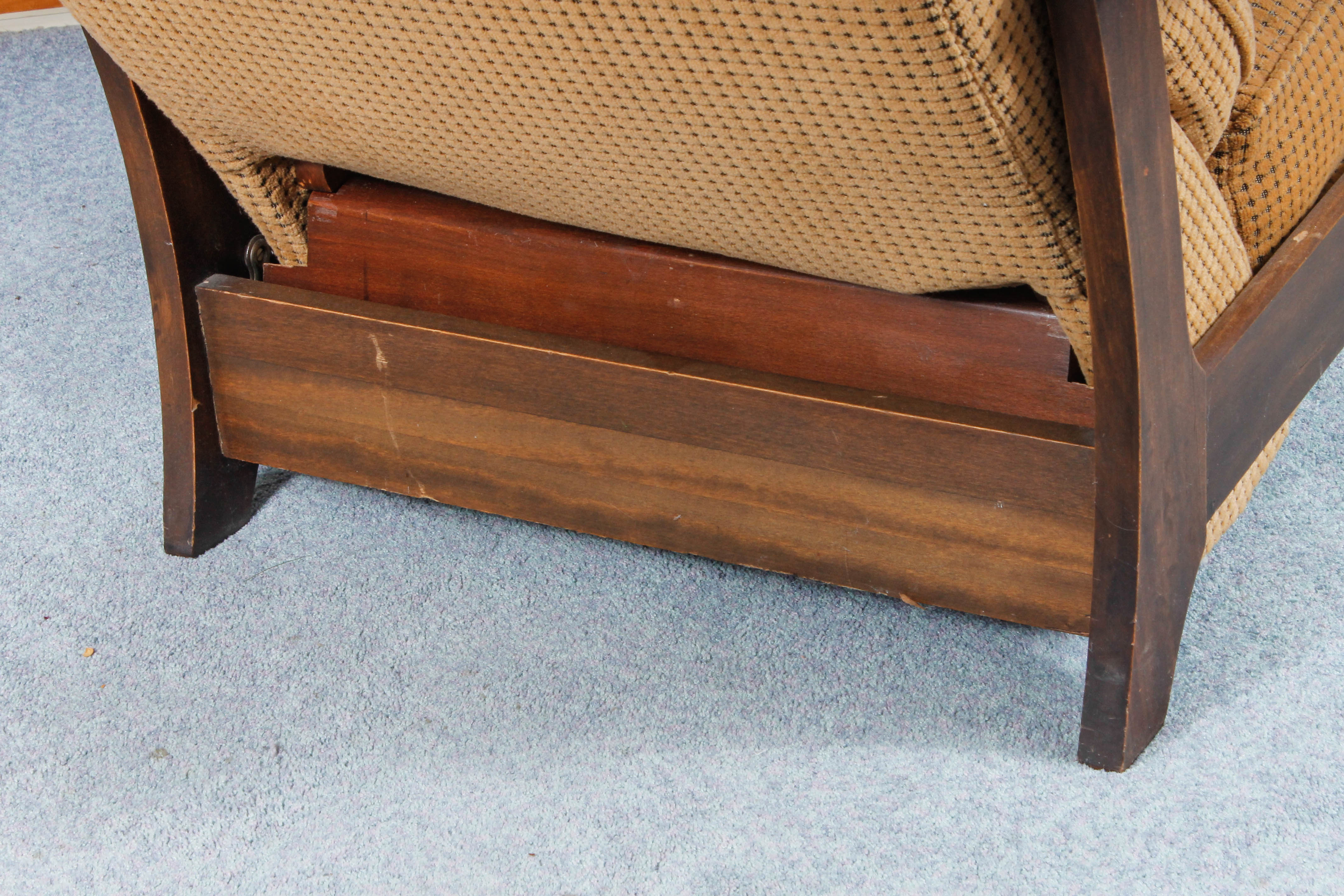 Vintage Streit Slumber Chair and Foot Stool