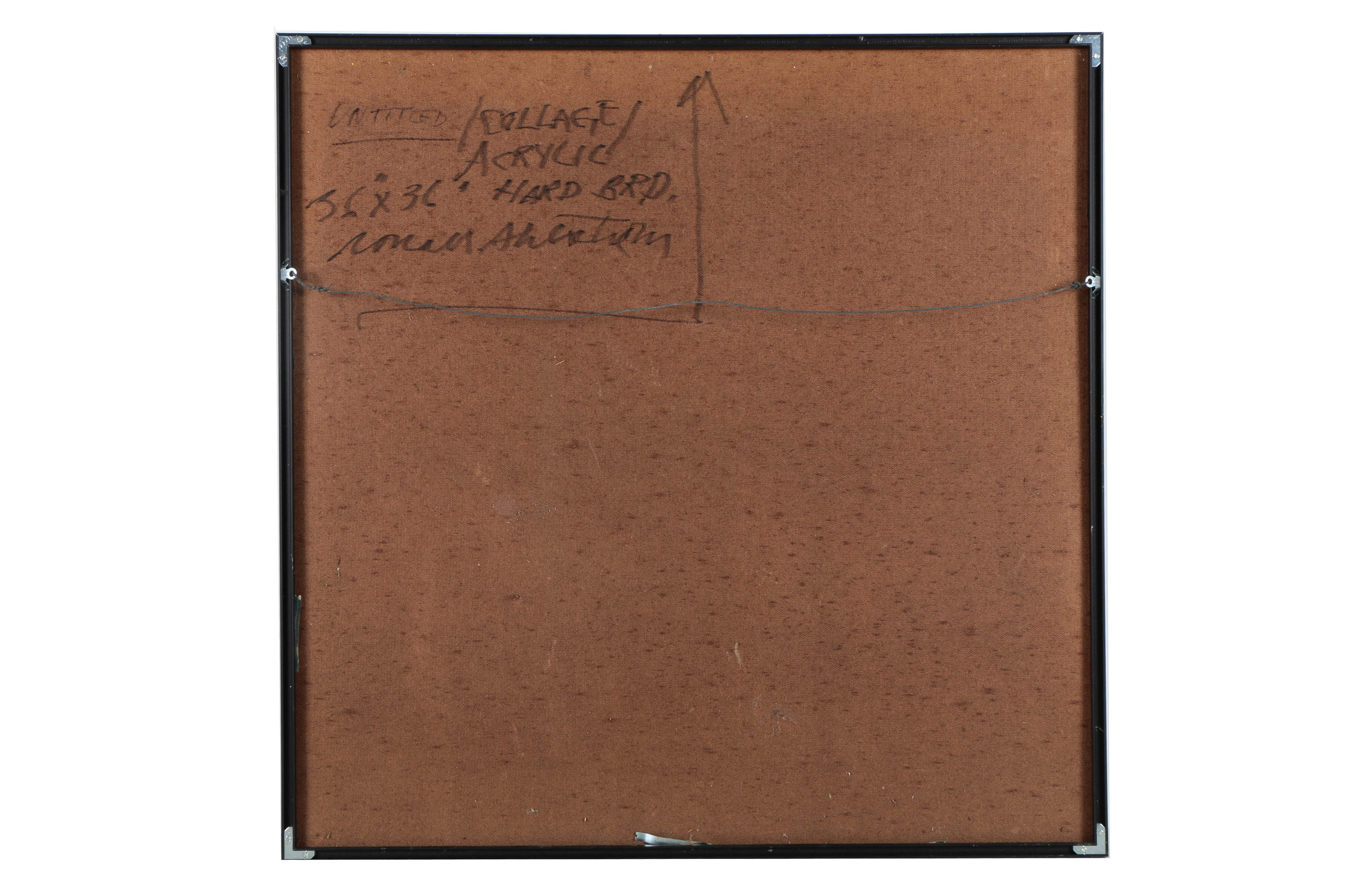 Ronald Ahlström Mix Media Collage on Board "Untitled"