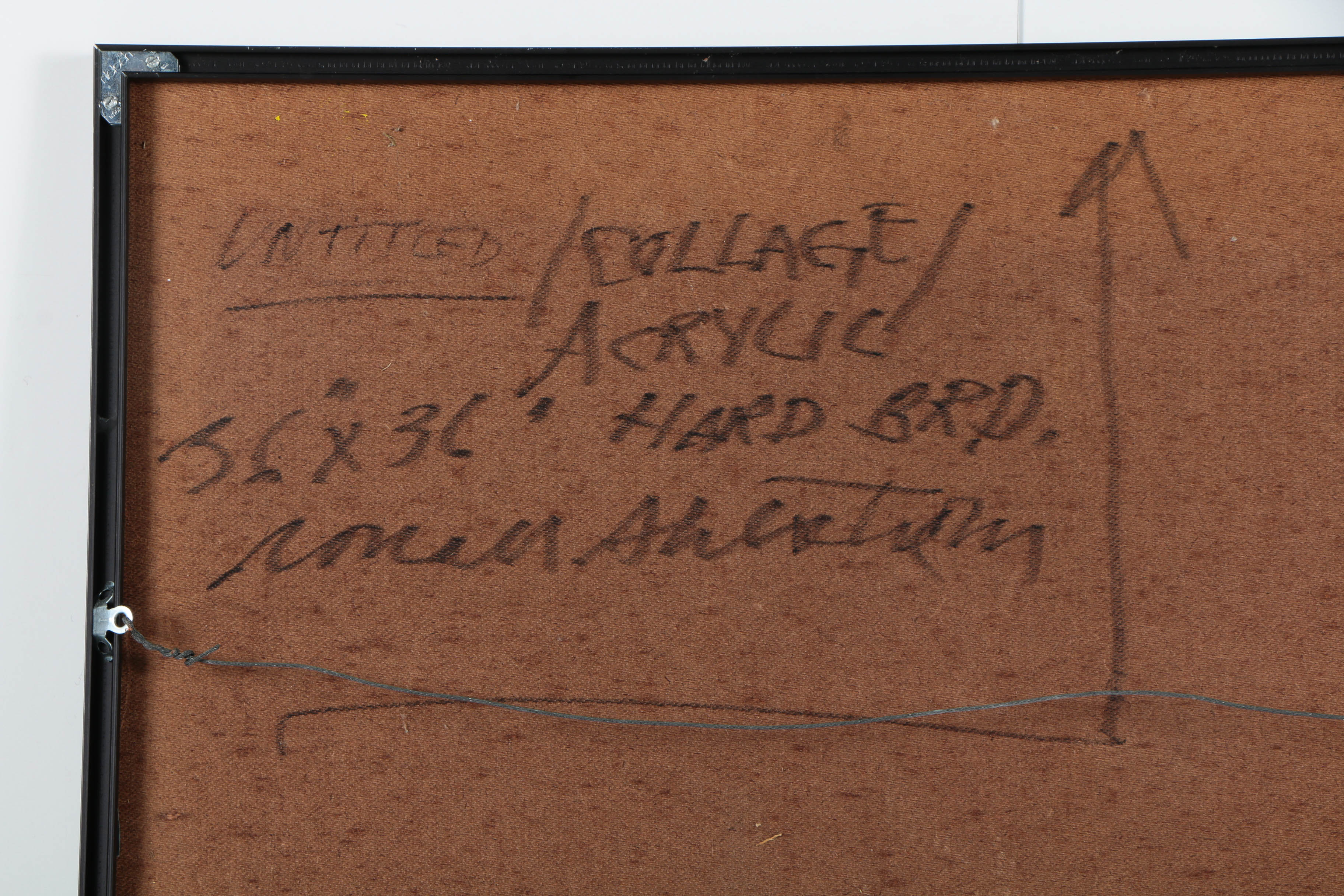 Ronald Ahlström Mix Media Collage on Board "Untitled"