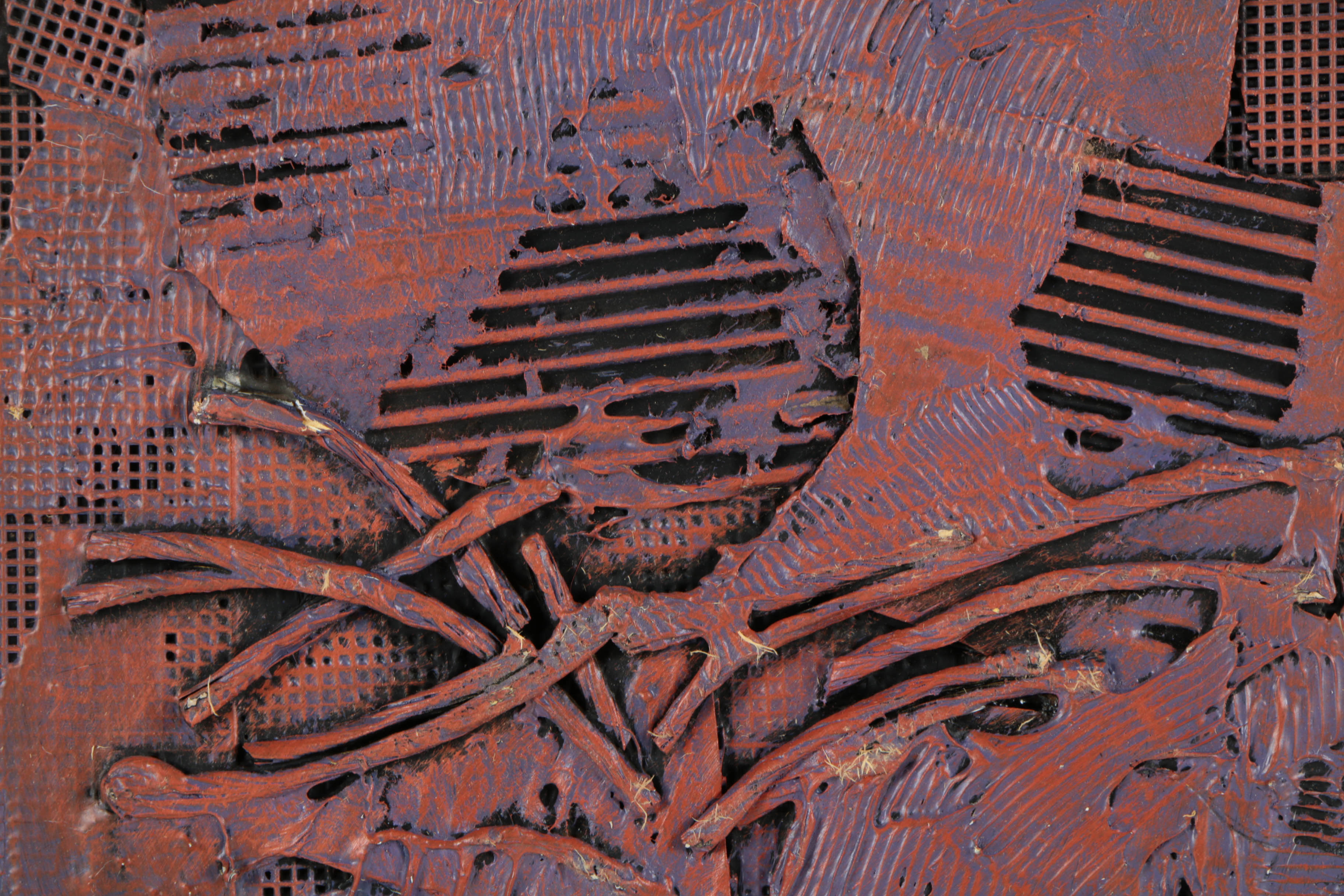 Ronald Ahlström Various Mixed Media Collages on Board "Untitled"